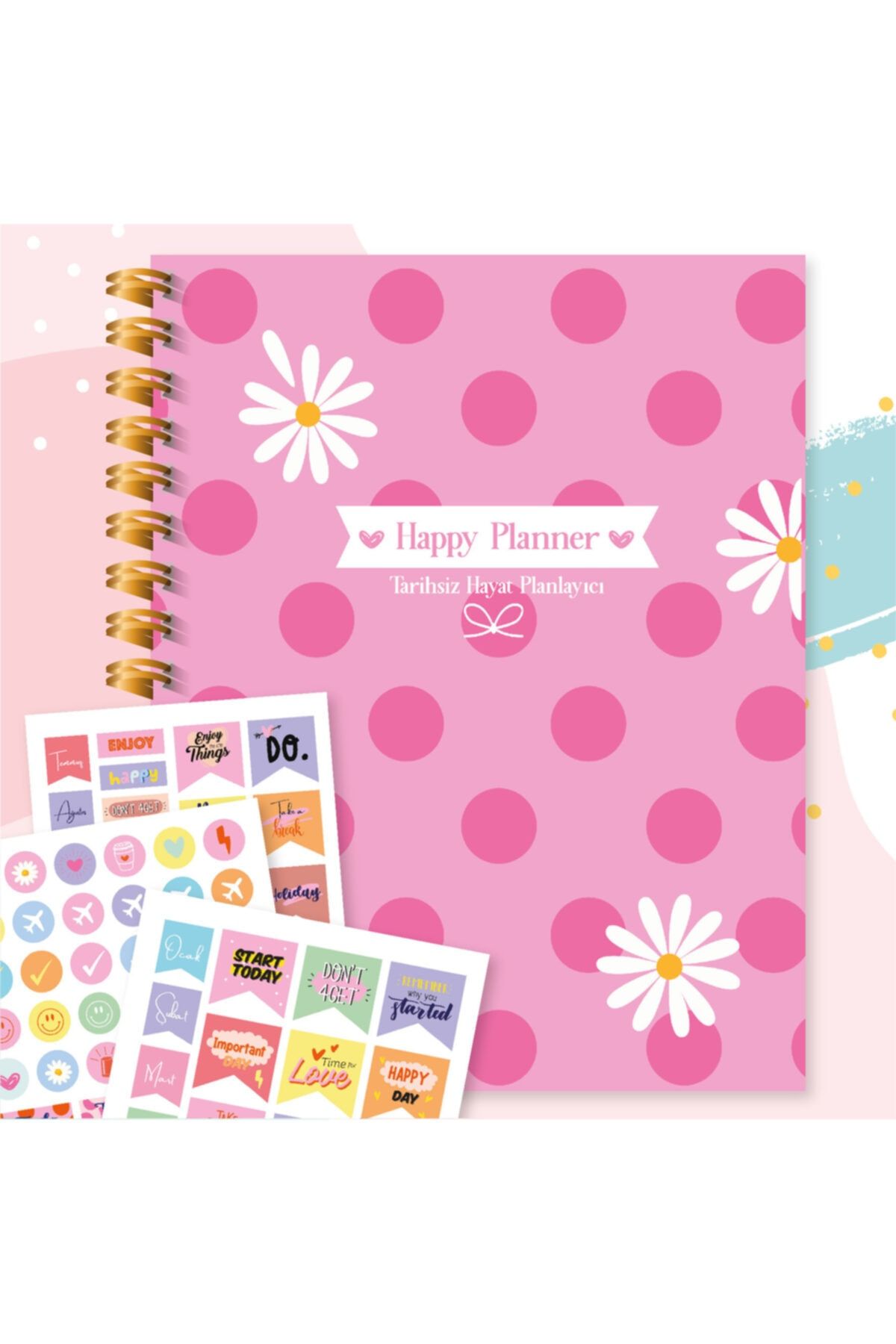 Hepsi Şirin Happy Pinky Daisy Tarihsiz Ajanda