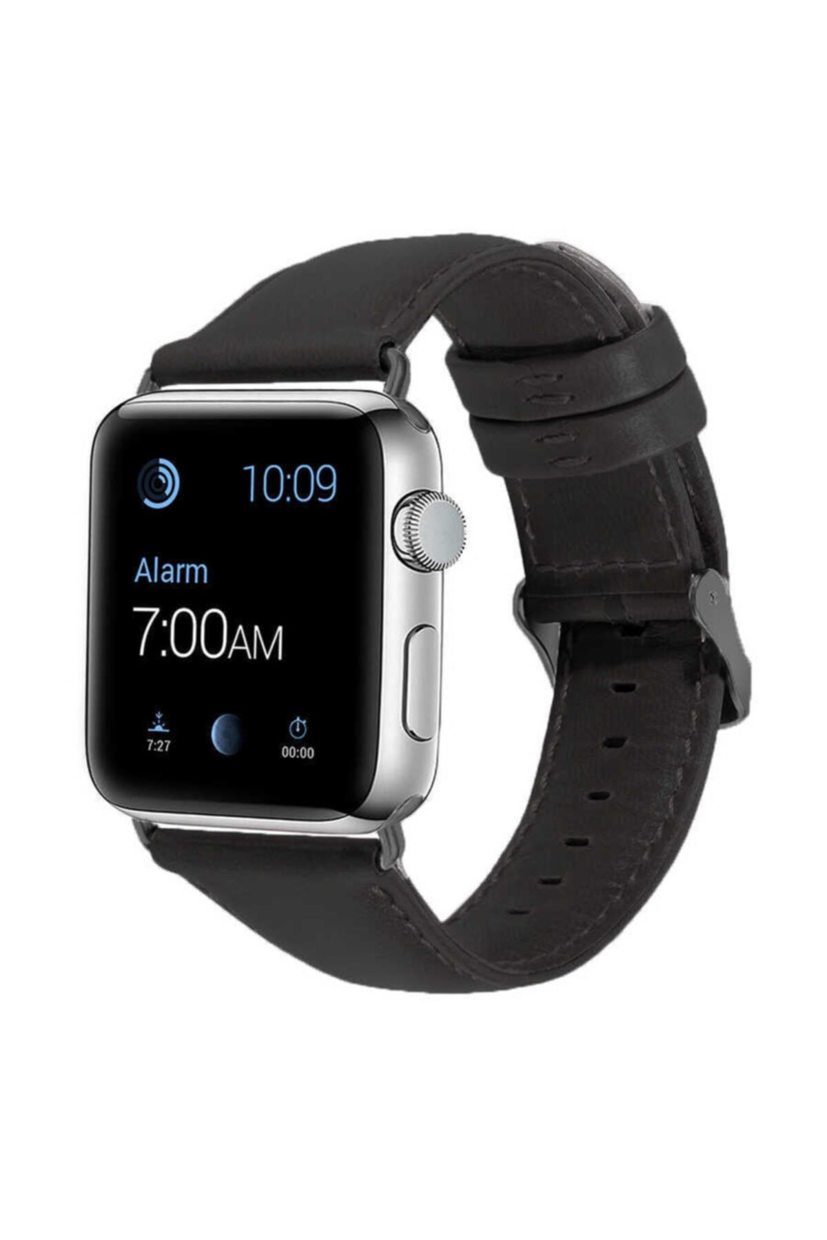 Apple Watch Seri 7 45mm Uyumlu Nezih Case Luxury Leather Deri Kordon No7