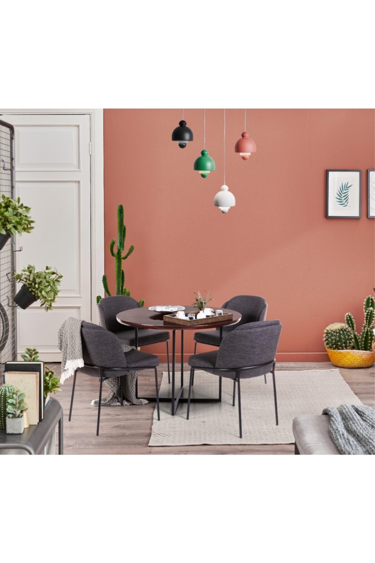 Alperarda Design Morena Sandalye 6 Adet Antrasit