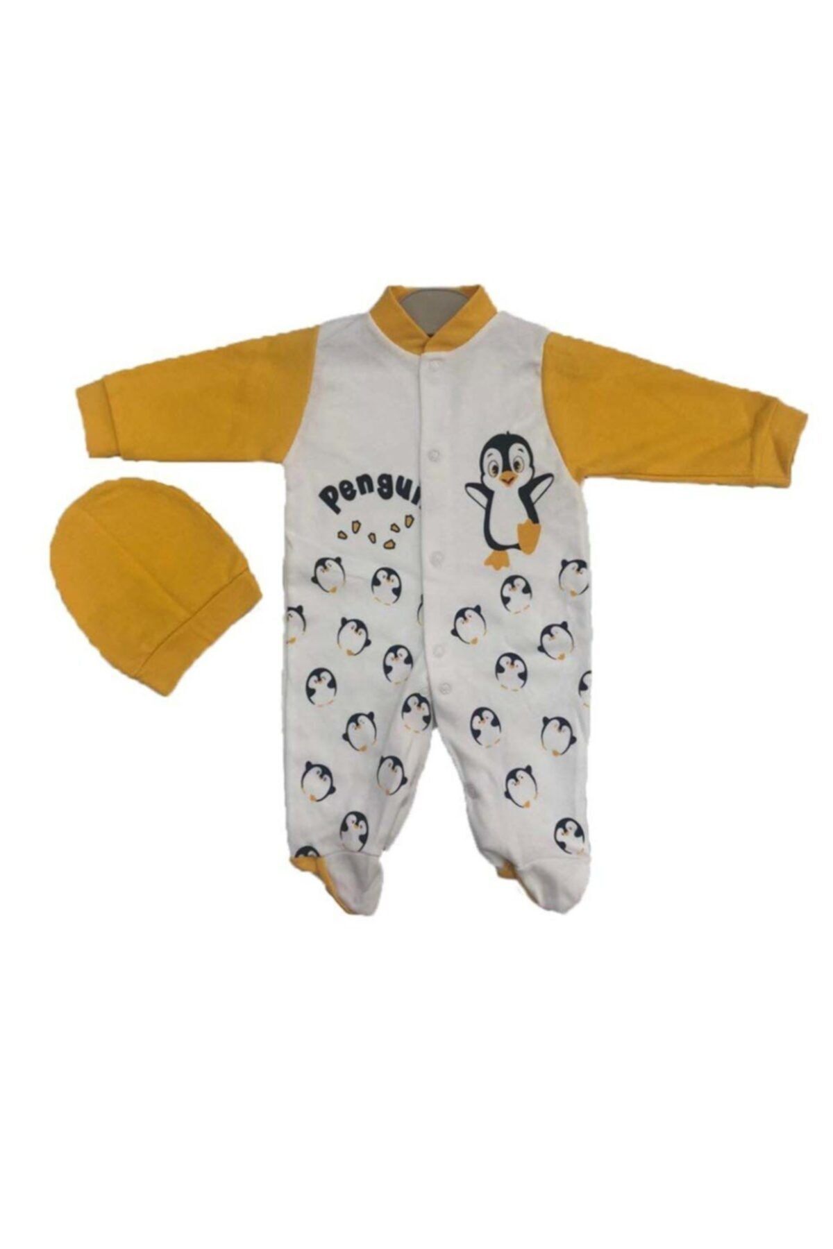 Sercinyo Baby Aylık Penguen Mevsimlik Bebek Tulum