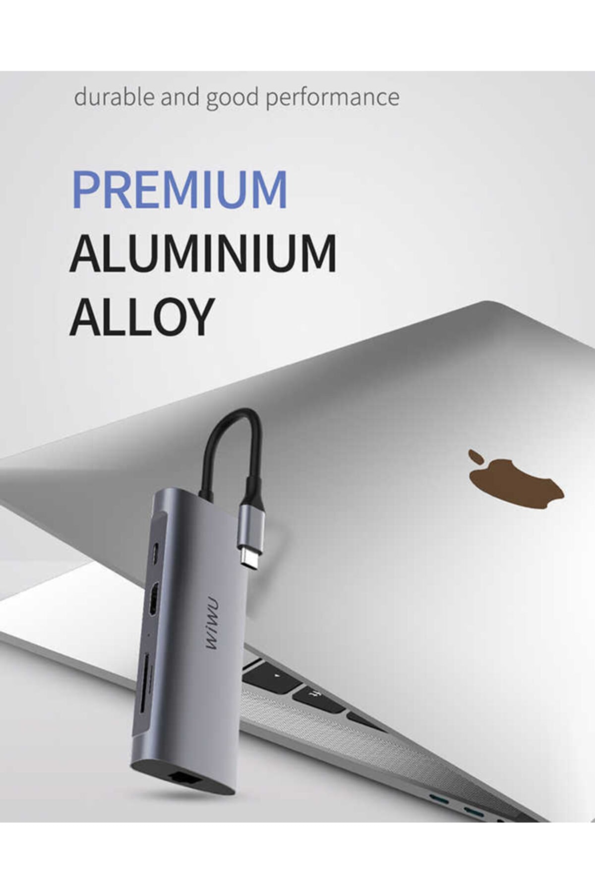 Apple Macbook 13.3' Air Type-c Hub 8 In 1 Ethernet Dönüştürücü Çevirici Aktarıcı Src