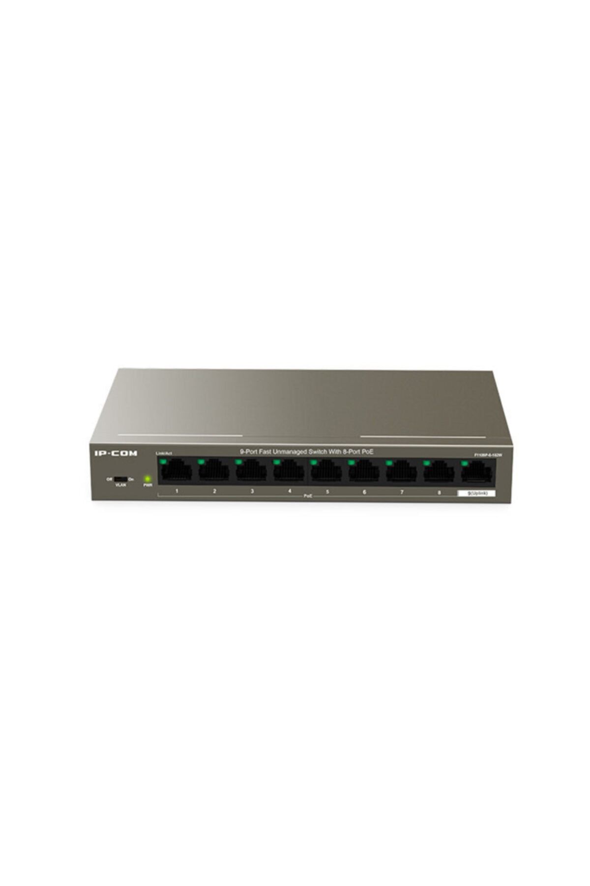IPCOM F1109p-8-102w 8*10/100mbps Poe Rj45+1fe Rj45 Non Poe