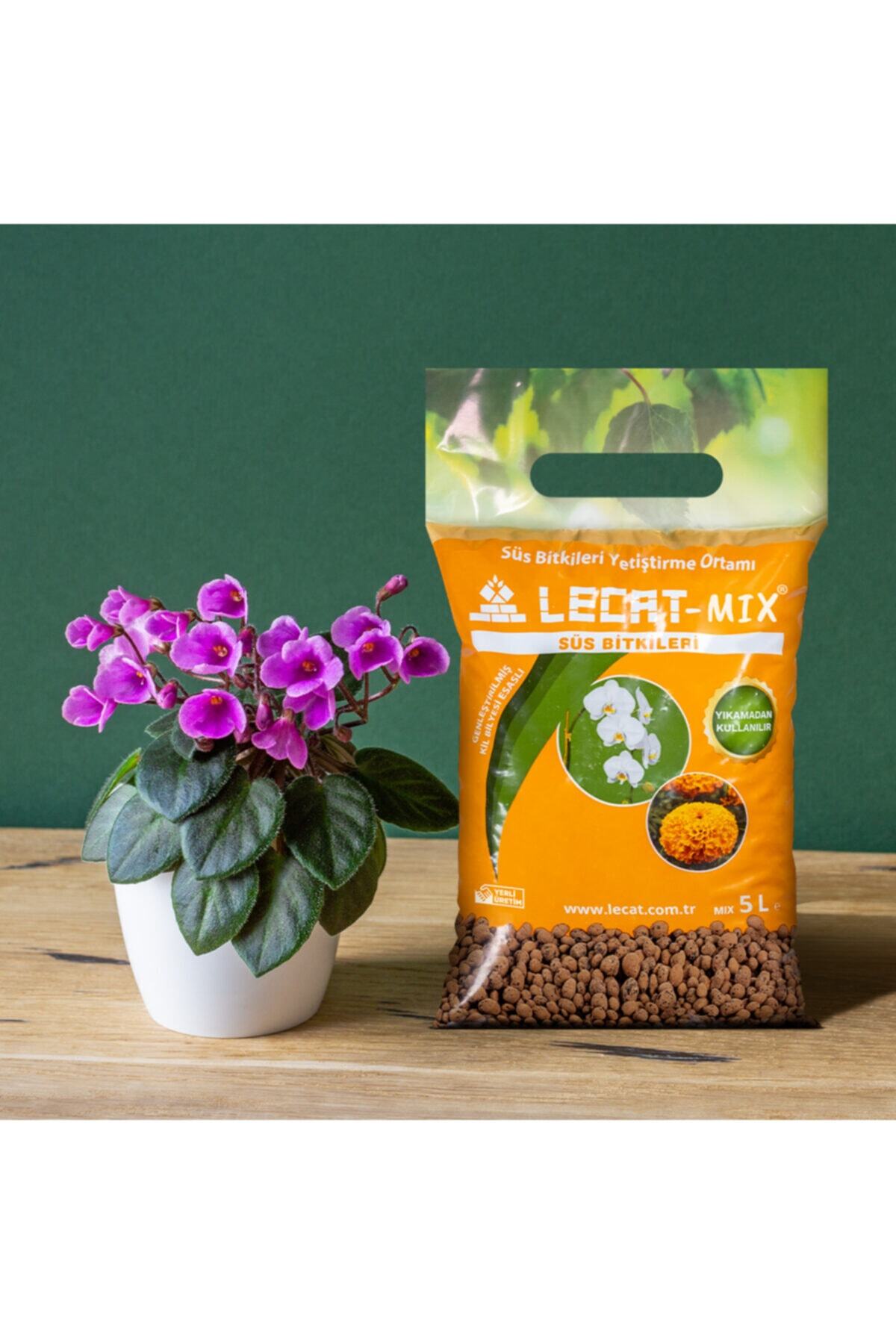 lecat Mix Besin Takviyeli Süs Ve Salon Bitkileri Için 5 Lt. Kil Bilyesi