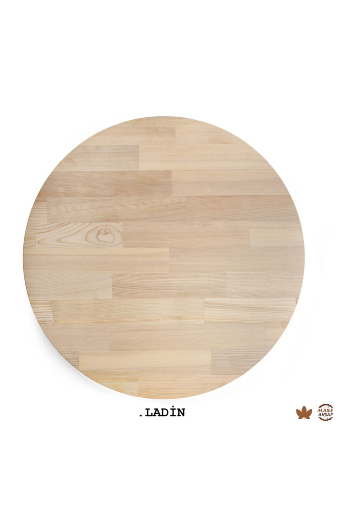 WOODLIFE Yuvarlak Ahşap Plaka Masa Ve Sehpa Tablası Meşe - Çapı 140cm - Kalınlığı 30mm