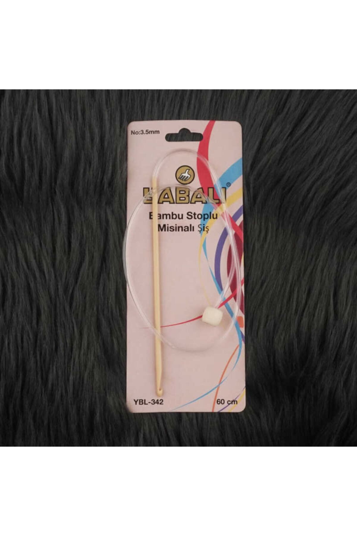 Noname Yabalı Ybl-342 Bambu Stoplu Misinalı Şiş 60cm. Standart 3.00 Mm.