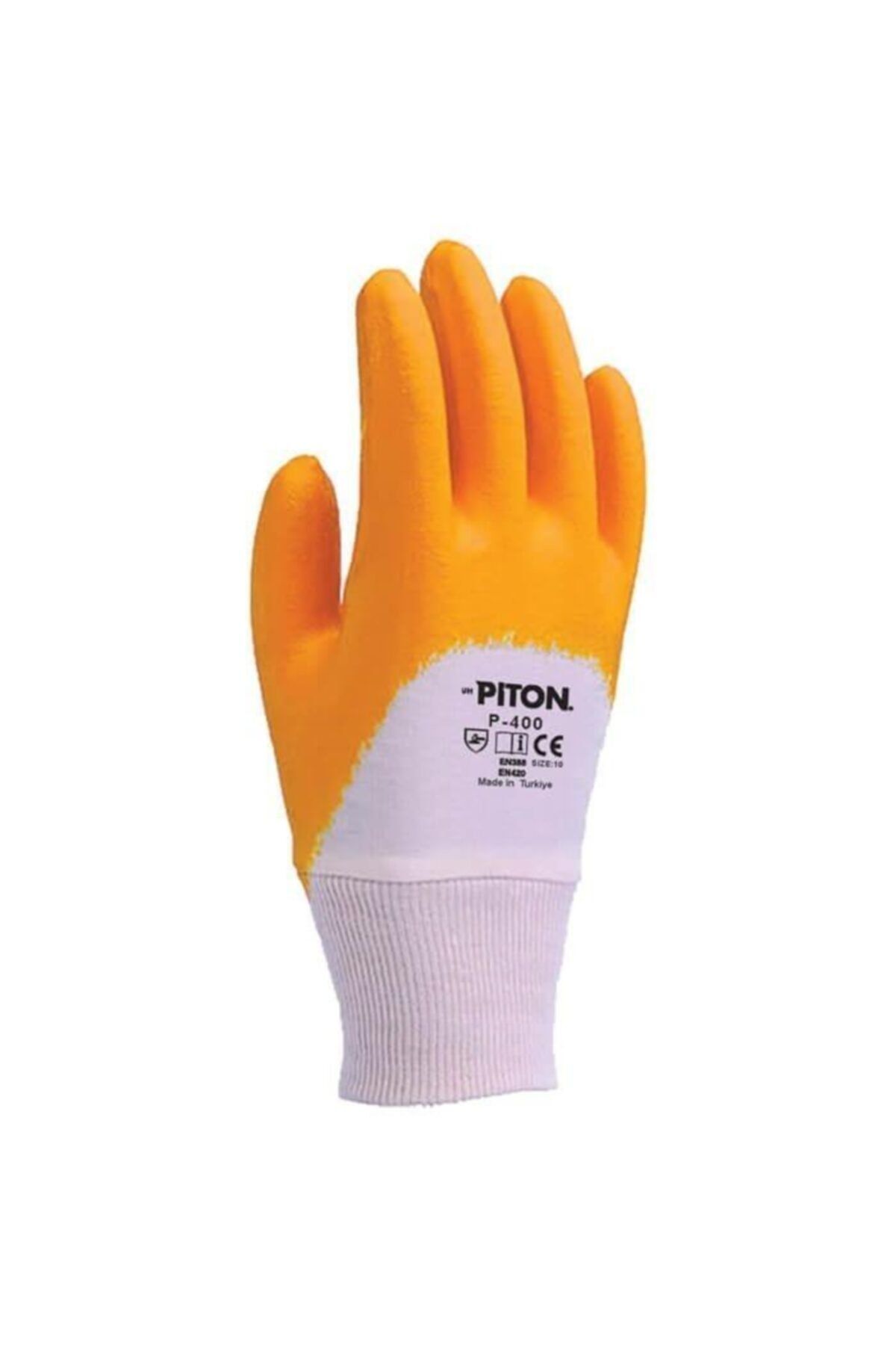 Piton P400 Gold (yarım Kaplı) Nitril Eldiven No:10 300'lü Koli