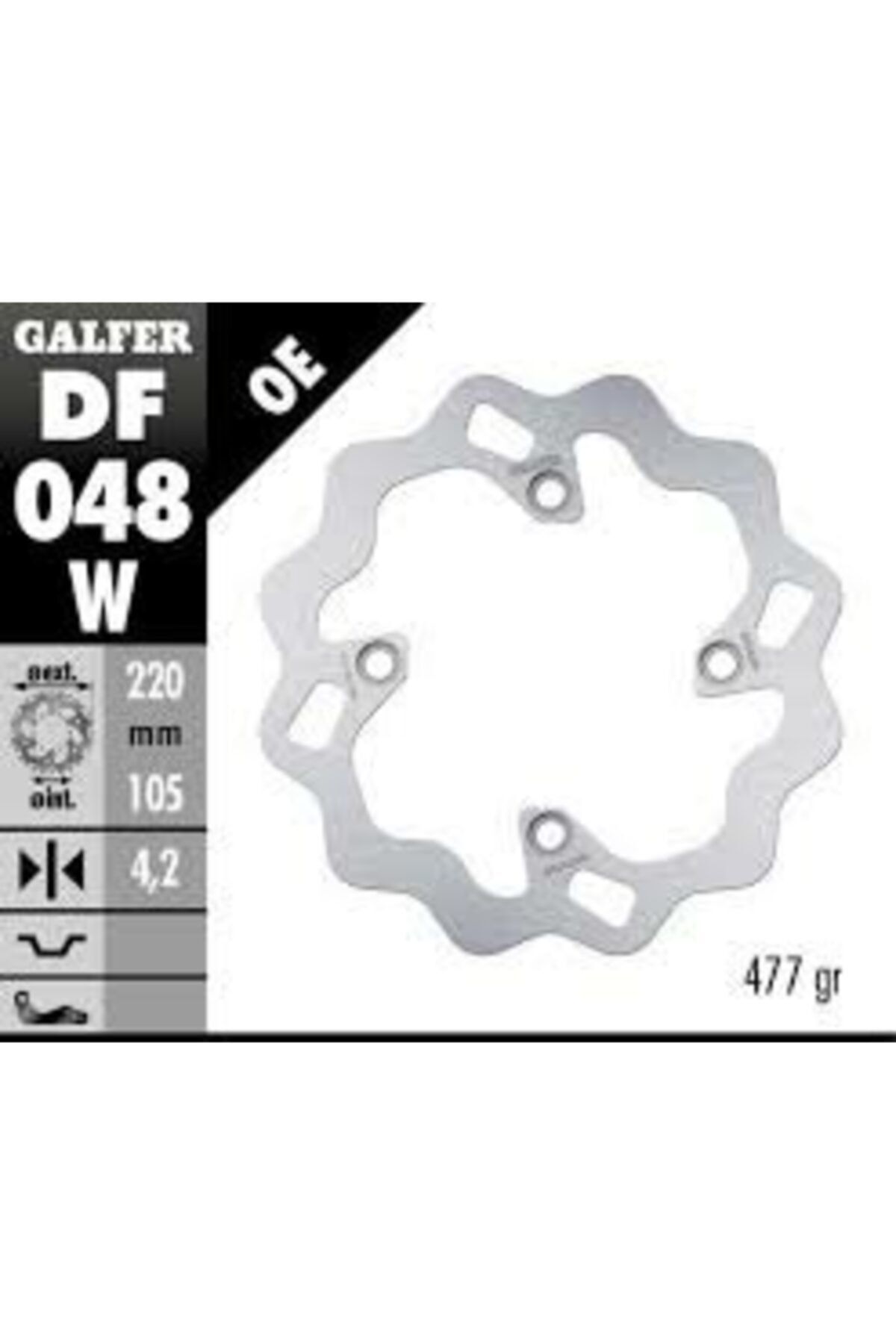Galfer Honda Cbr 125 R 04- Df048w Arka Disk