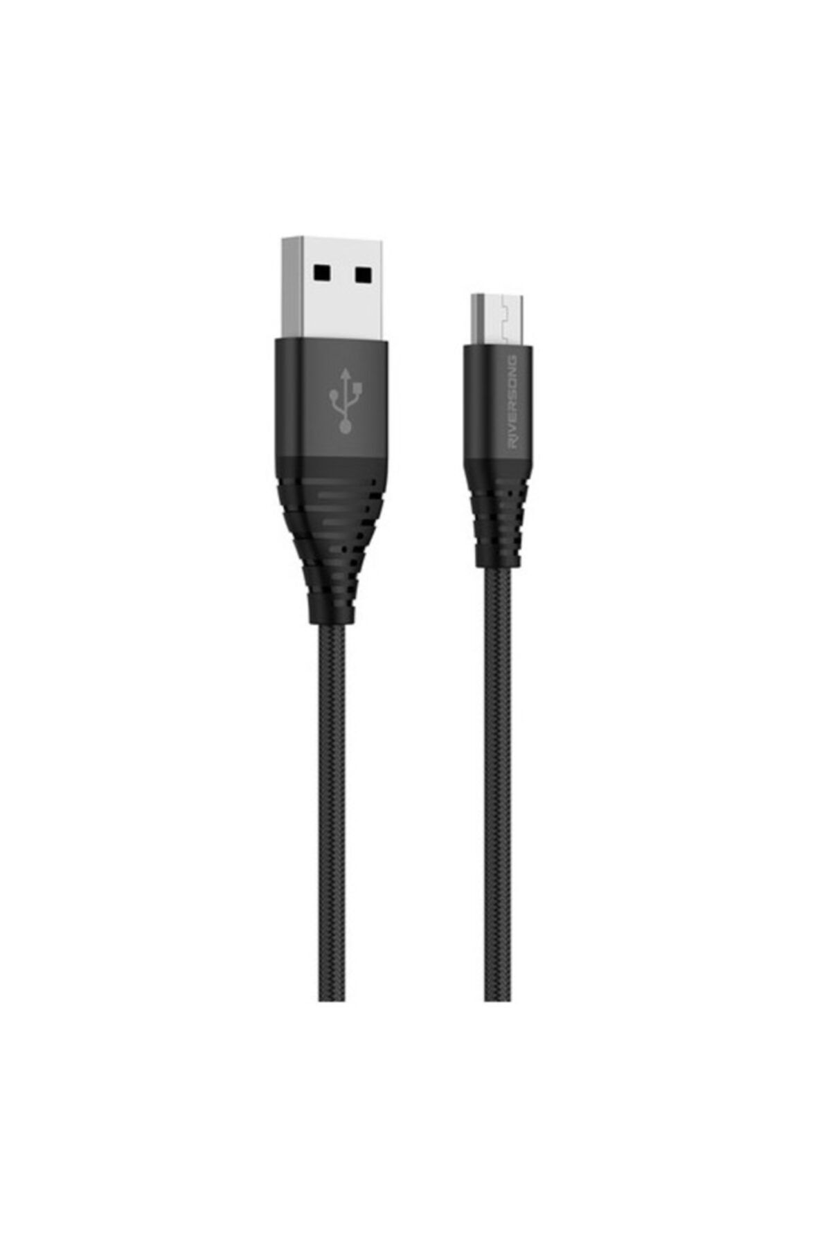 RİVERSONG Uyumlu  Alpha S03 Micro Usb 2.4a Hızlı Şarj Kablosu 30 Cm