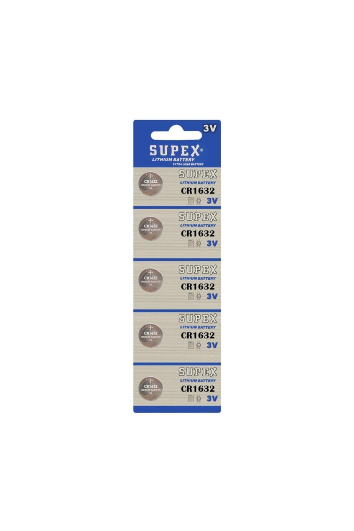 Supex Pil Düğme 3v 1632 Lityum (beşli Paket) Cr-1632