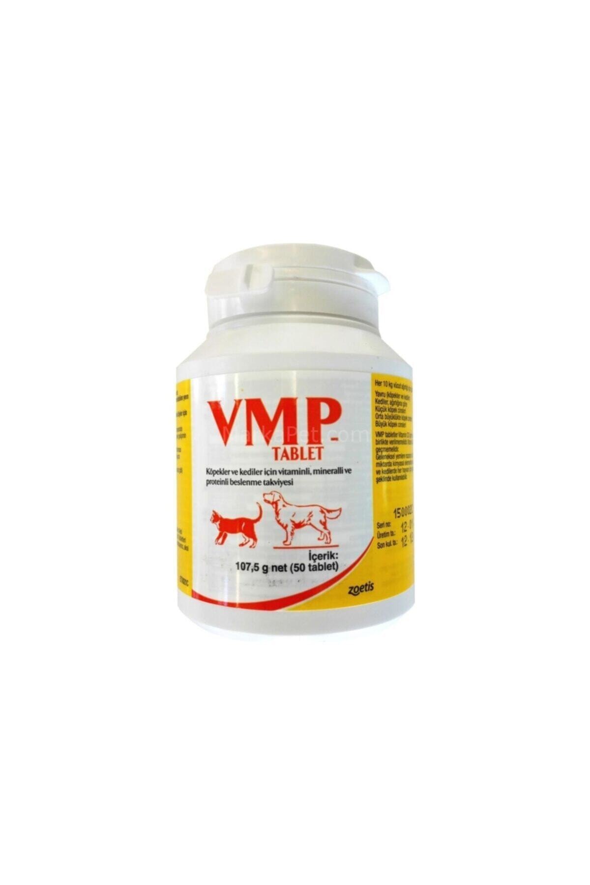 ZOETİS Vmp Tablet 50 Adet Kedi Köpek Vitamin Mineral Protein Beslenme Ve Tüy Dökülme Önleyici Tablet