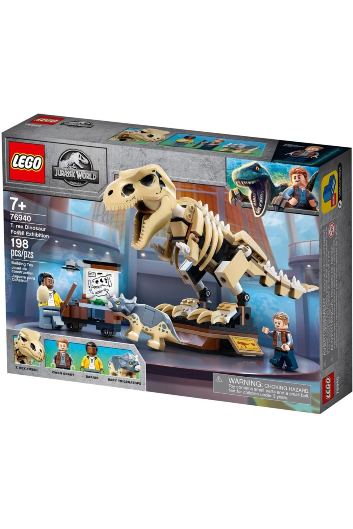 LEGO 76940 Jurassic World T. Rex Dinozor Fosili Sergisi