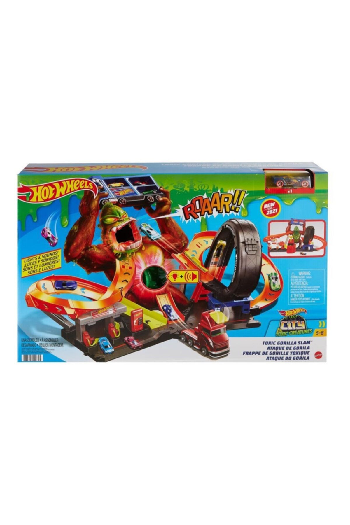 HOT WHEELS Zehirli Goril Saldırısı Oyun Seti