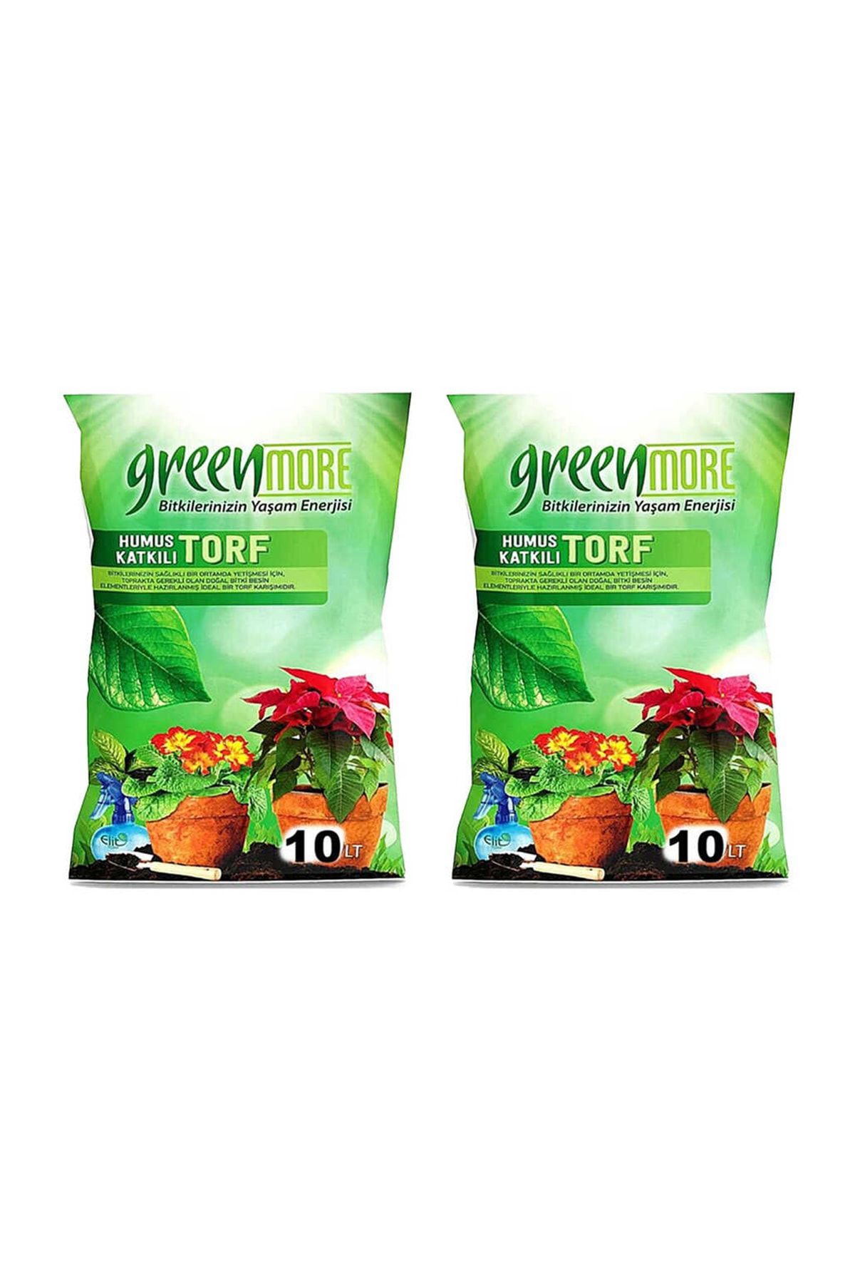 Greenmore Green More Humus Katkılı Organik 20 Litre Bahçe Saksı Bitki Toprağı