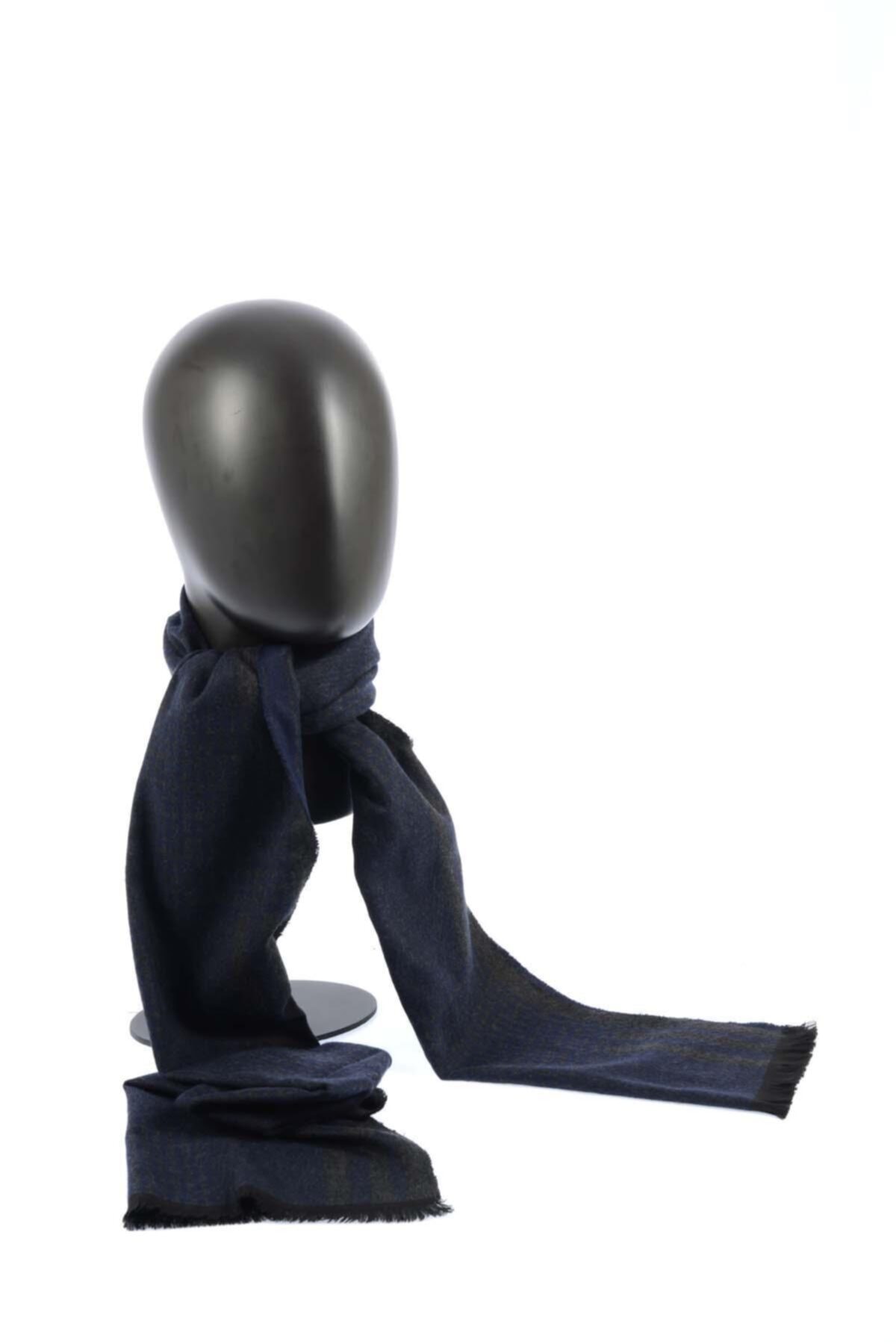 Ferrini Gri Lacivert Erkek Atkı