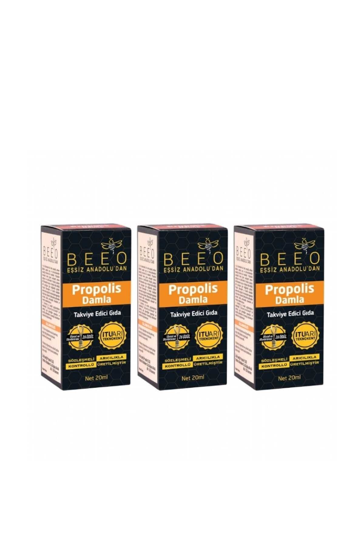 BEE'O Sıvı Propolis Damlası 20 Ml - 3 Adet