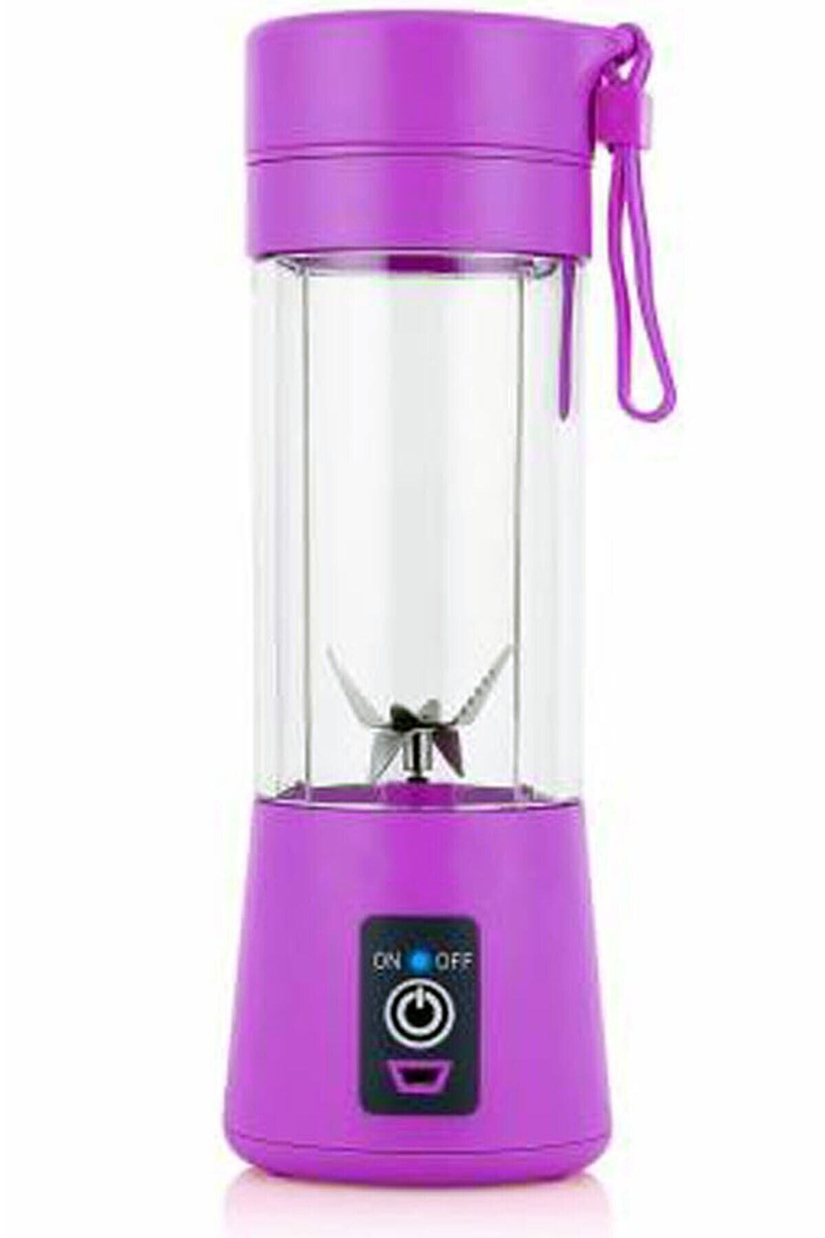 Markafox Şarjlı Mobil Blender Smoothie Mikshake Margarita Bebek Mama Ve Içecek Karıştırıcı Mor