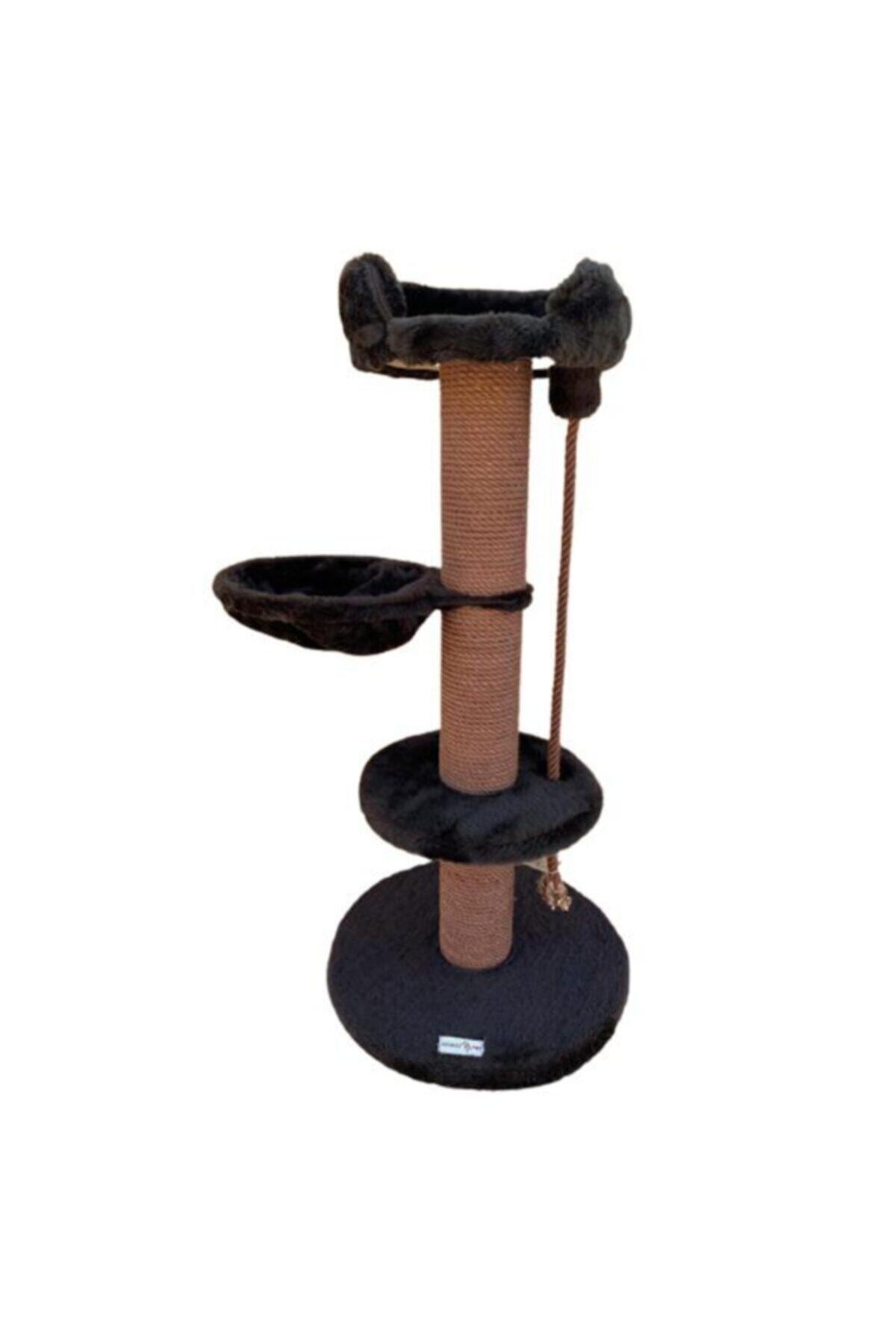 Krallen Kralle Kedi Tırmalama Ve Oyun Evi Gri 50x50x115h cm