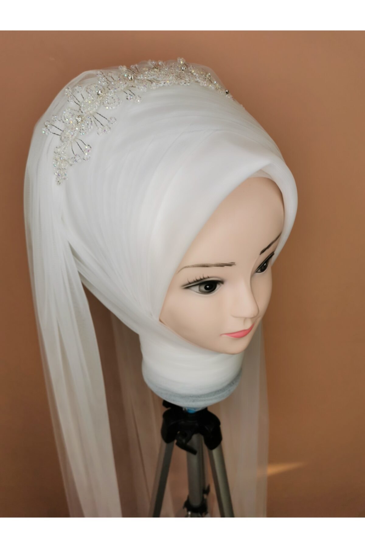 Gülşah Moda Tesettür & Hazır Türban Hazır Duvak Kırık Beyaz
