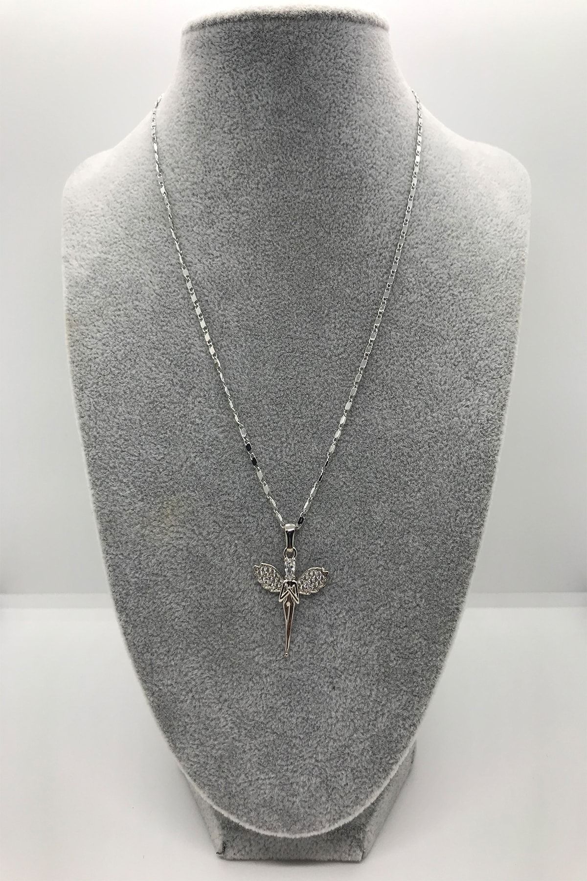 AB Shop Kadın Gümüş Melek Zirkon Taşlı Kolye