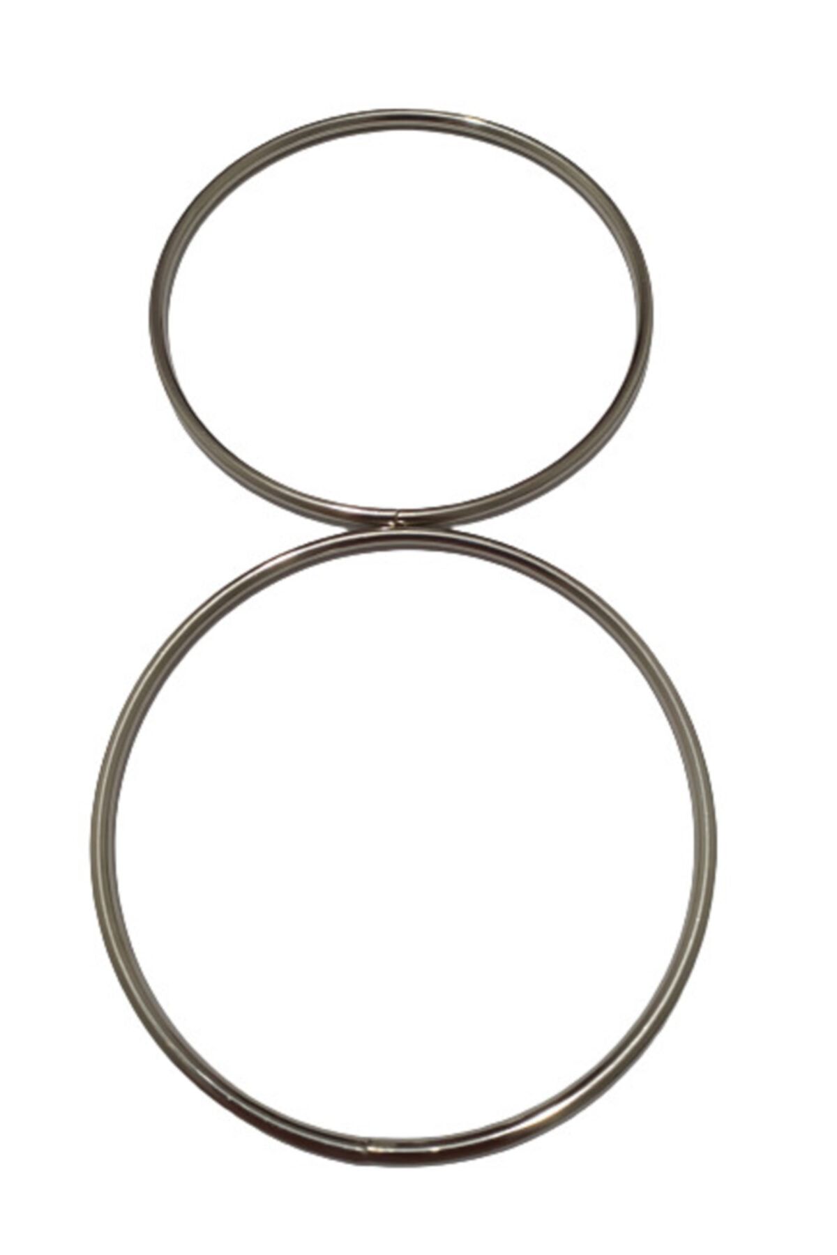 HyL Center Metal Yuvarlak Model Gümüş Çanta Sapı 13 cm