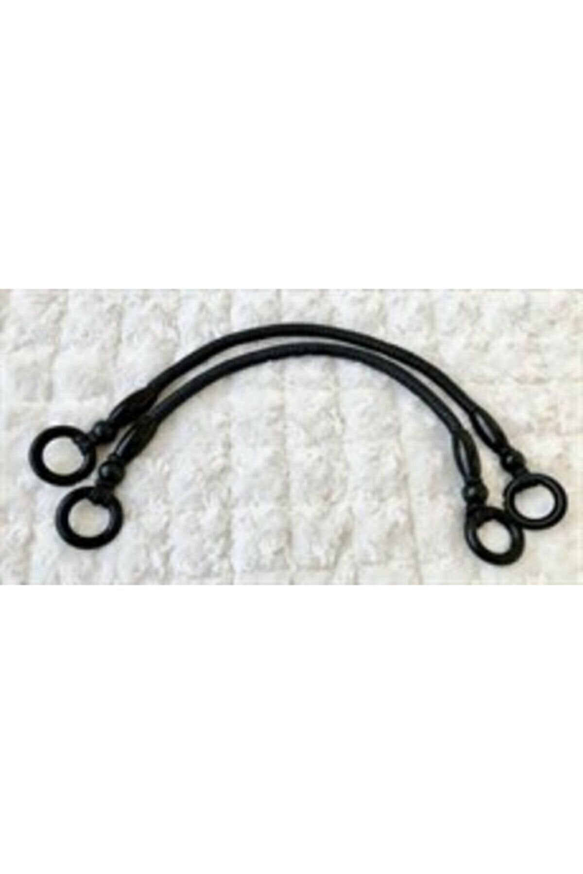 HyL Center Boncuklu Çanta Sapı- 2, Siyah, 55 Cm