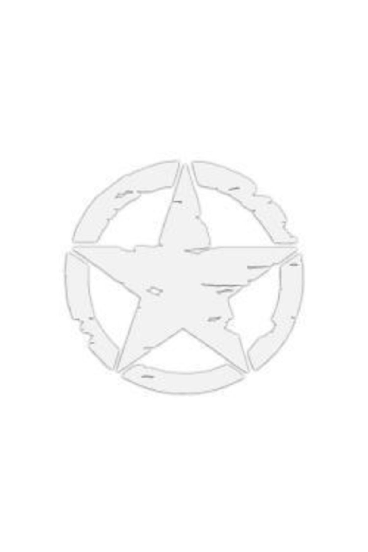 Gogo Motosiklet Sticker Yıldız Beyaz 15cm*15cm 2li