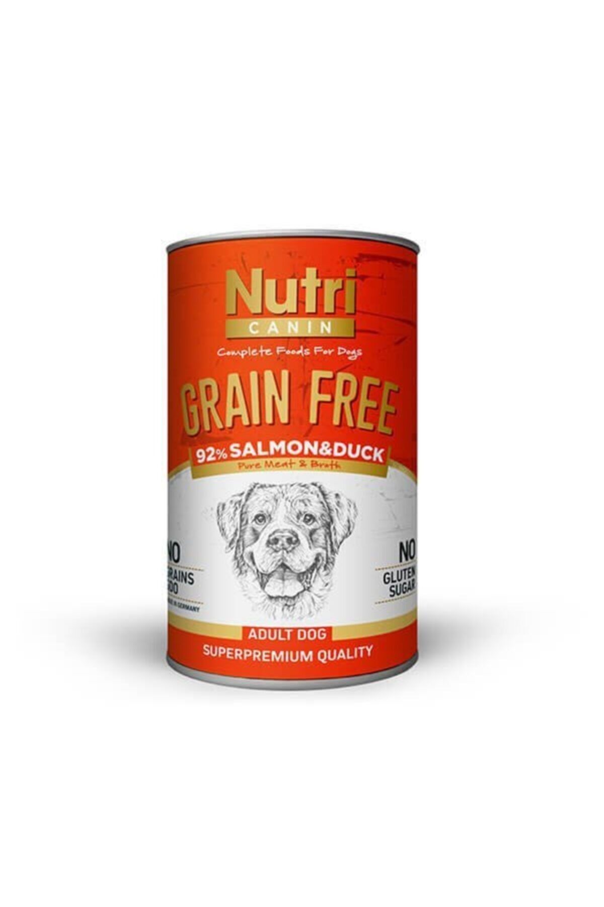 Nutri Canin Tahılsız Somon Ve Ördekli Köpek Konservesi 400 Gr
