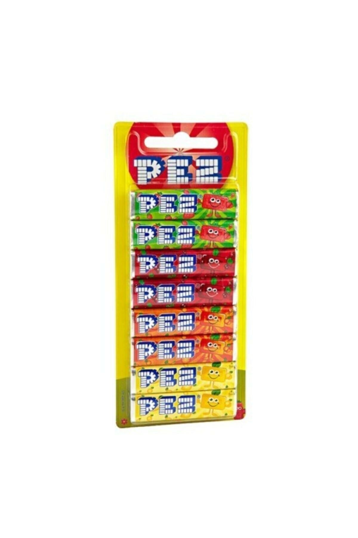 Pez Şeker Blister 8'li Yedek Şeker Karışık Meyveli
