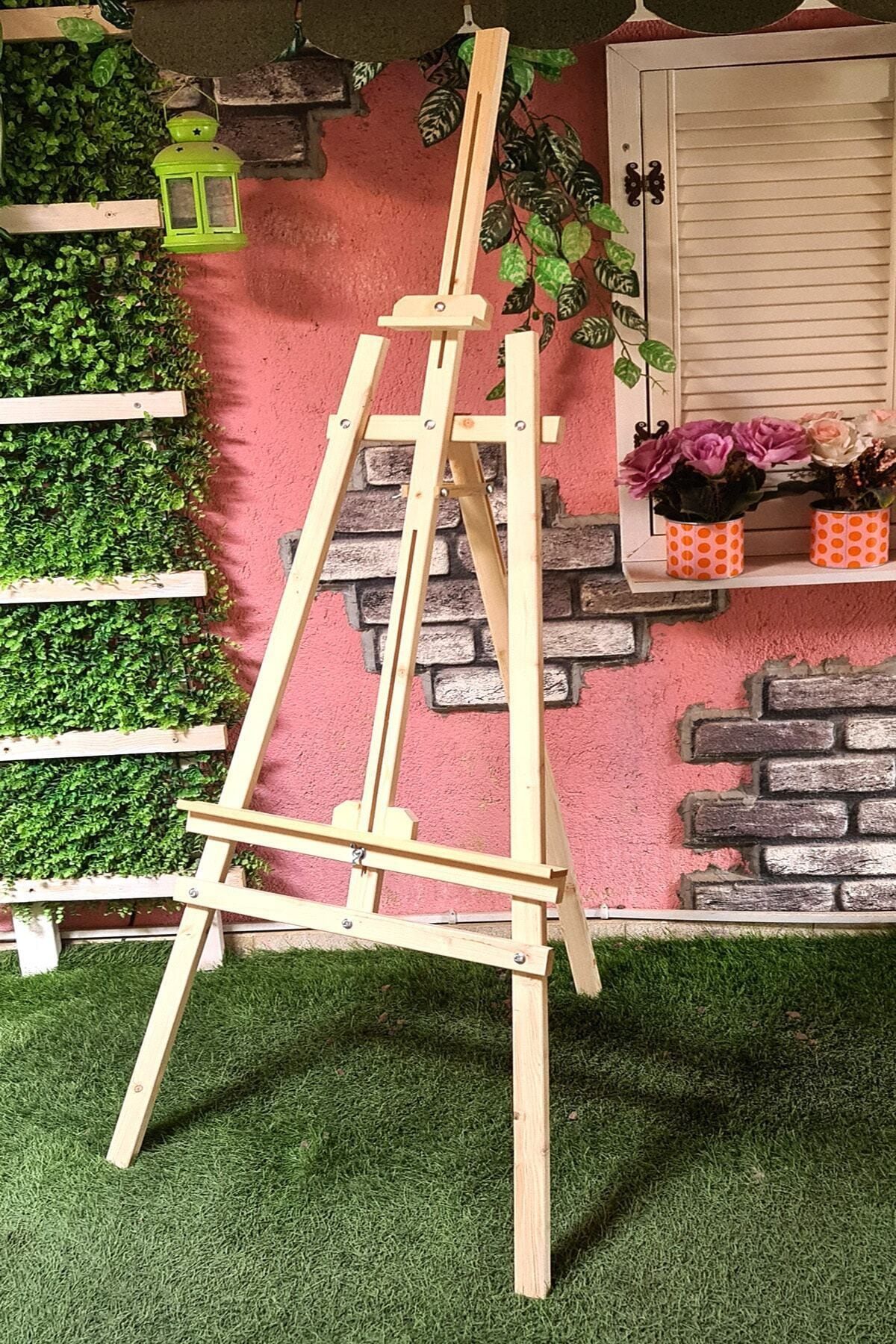 Arthobi Ahşap Şövale Ressam Sehpası Resim Sehpası Ayarlanabilir 172cm Bk012