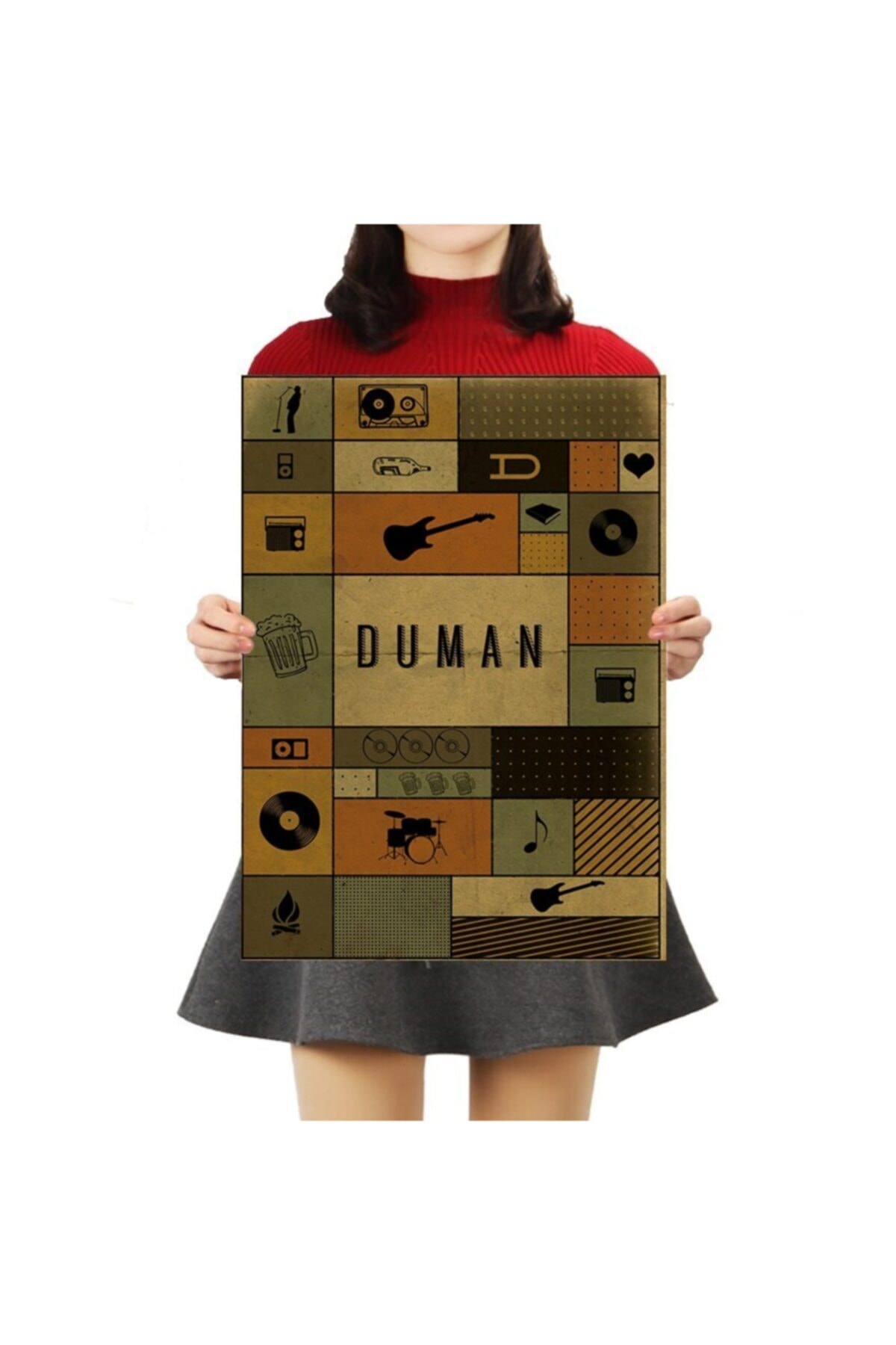 Caph Design Duman - Vintage Kraft Poster - 33x48cm