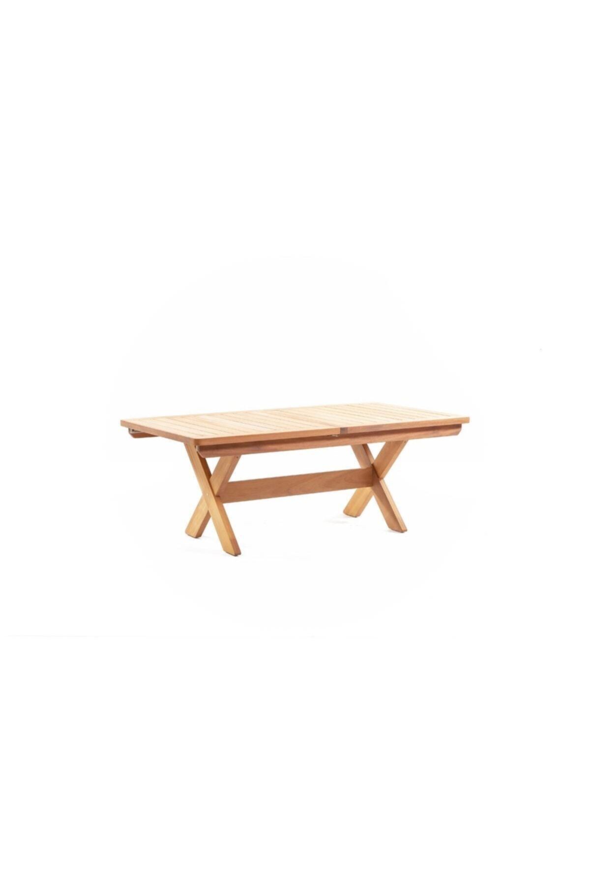 ReHome Focus 200x50 Iroko Ahşap Mutfak Salon Ağaç Masa