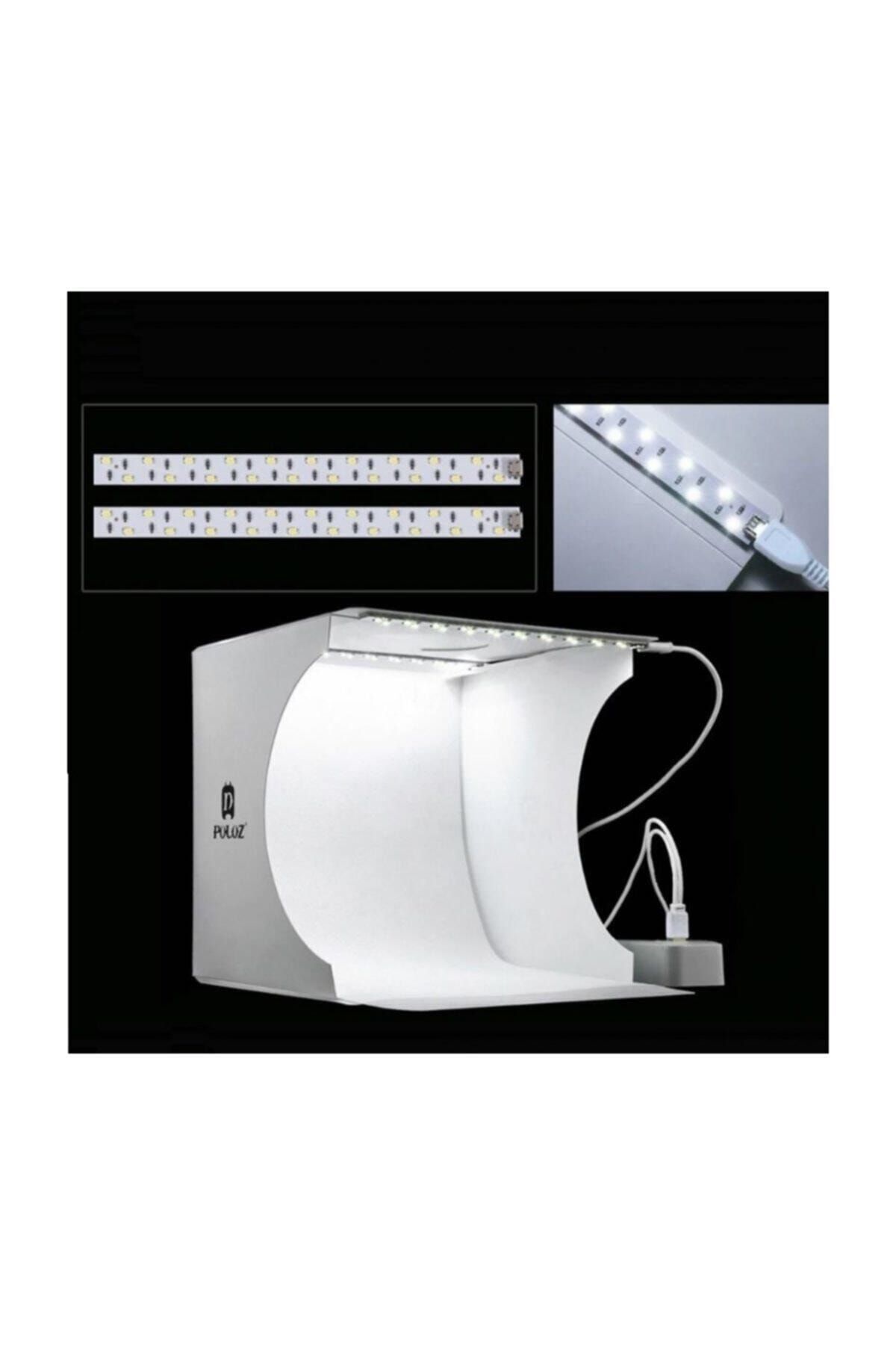 Seç Beğen Gelsin Puluz 2 Led Işıklı 6 Arka Fonlu Ürün Fotoğraf Çekim Stüdyosu Çadırı Pu5022
