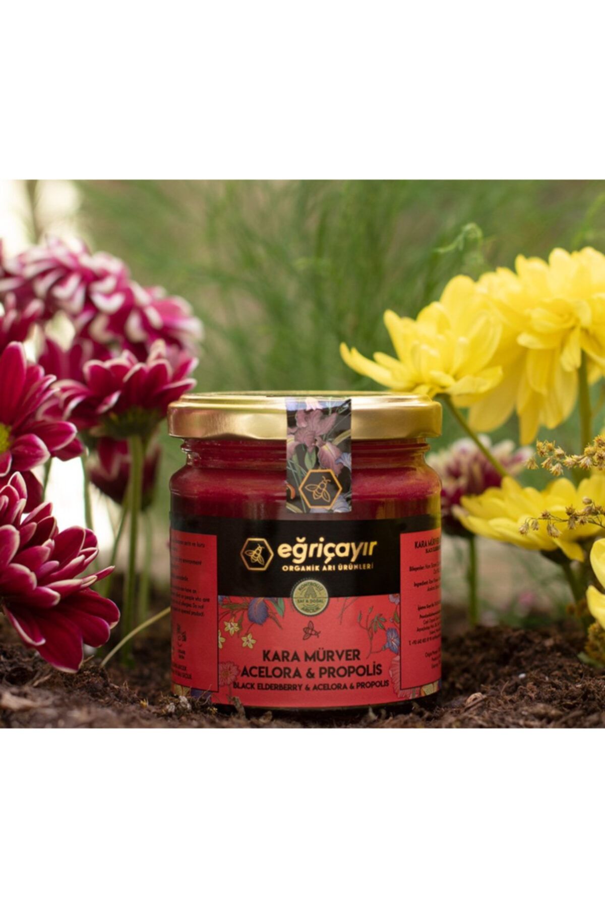 Eğriçayır Kara Mürver, Acelora Ve Propolis Karışımı 225 gr