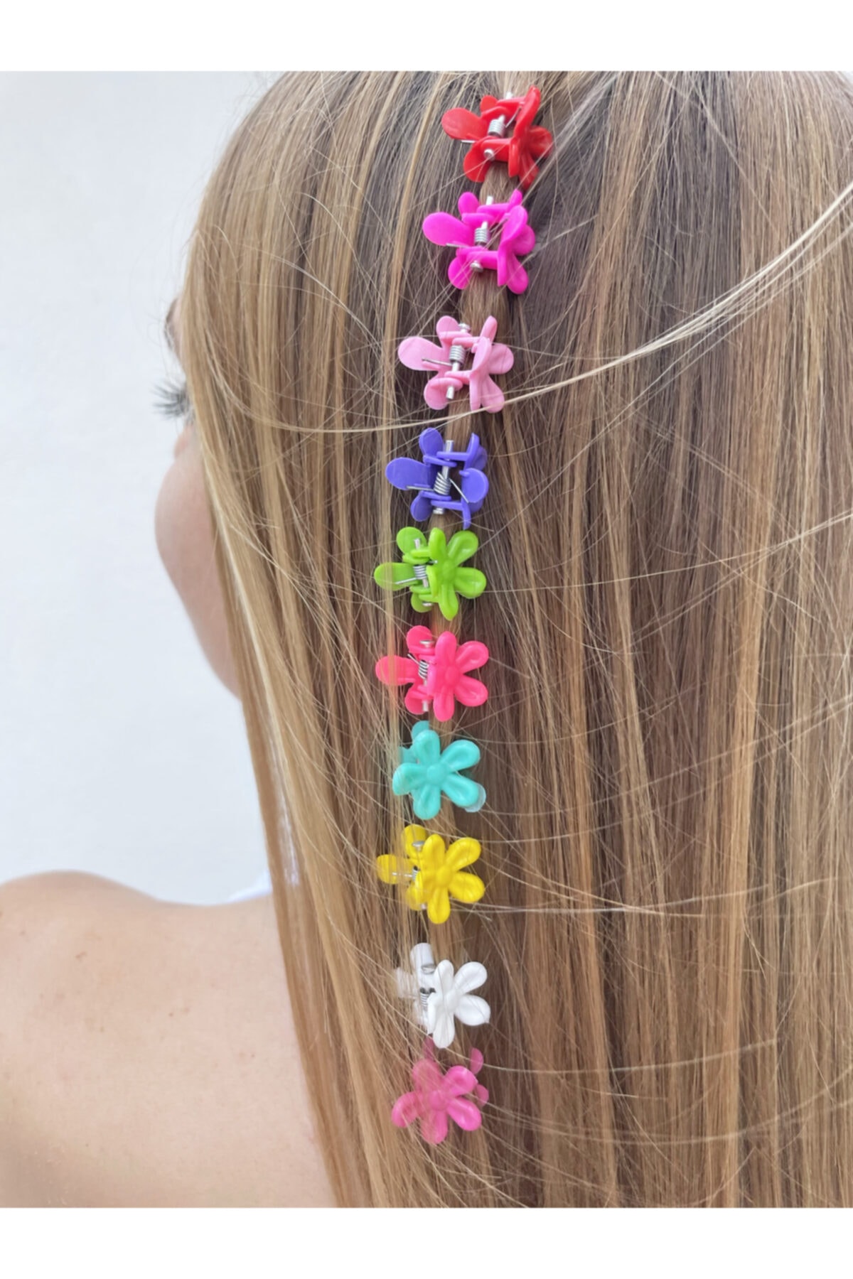 Woolly Scrunchies 10'lu Çiçek Toka Seti