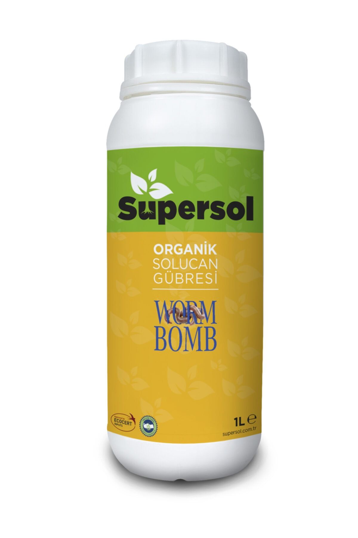 SUPERSOL BİYOTEKNOLOJİ Wormbomb 1l\norganik Sıvı Solucan Gübresi