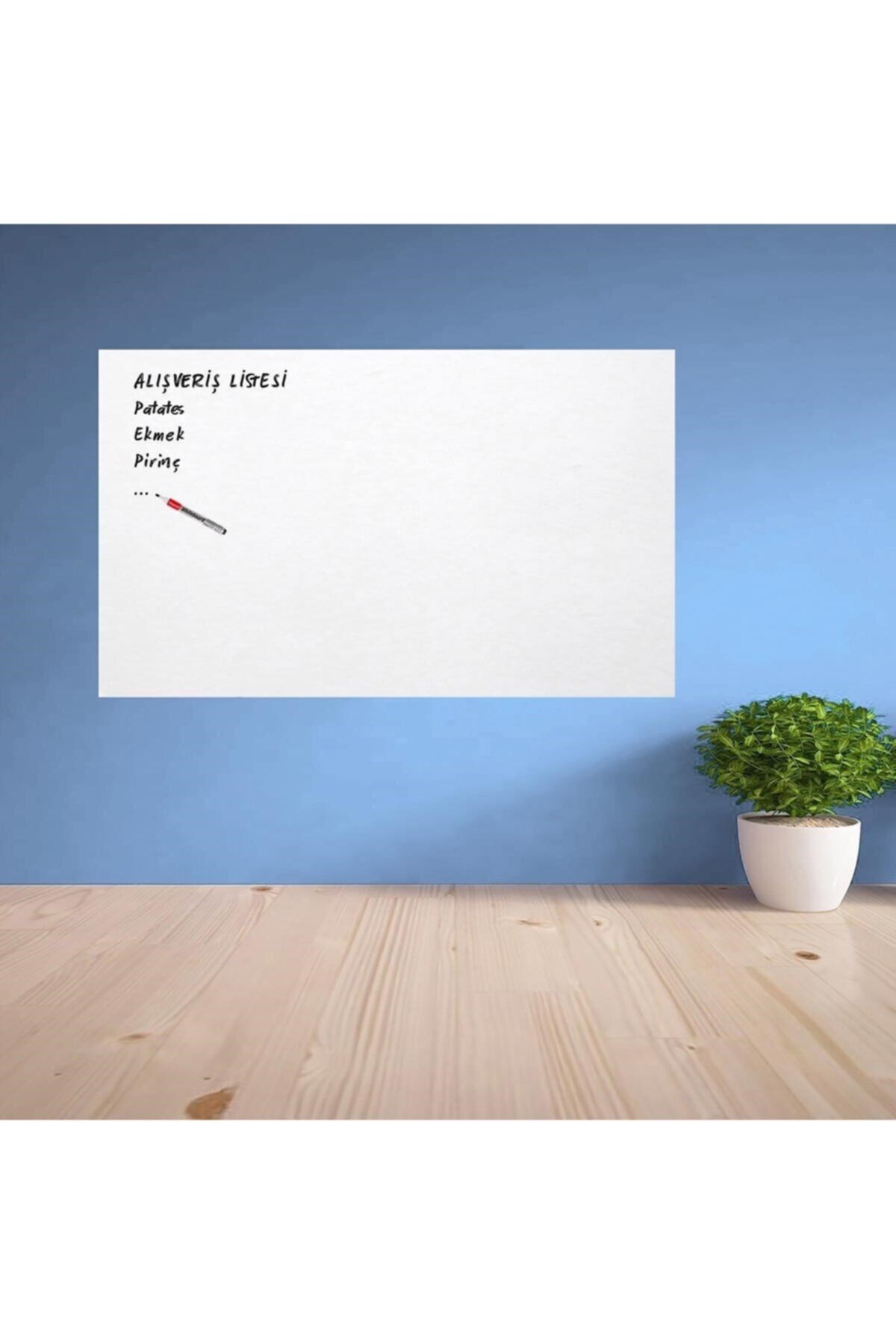 Salkım Planet Yılın Ilk Fırsatları - Ders Çalışma Yazı Tahtası Manyetik Duvar Stickerı 100x60 Cm - ™ Beyaz At®