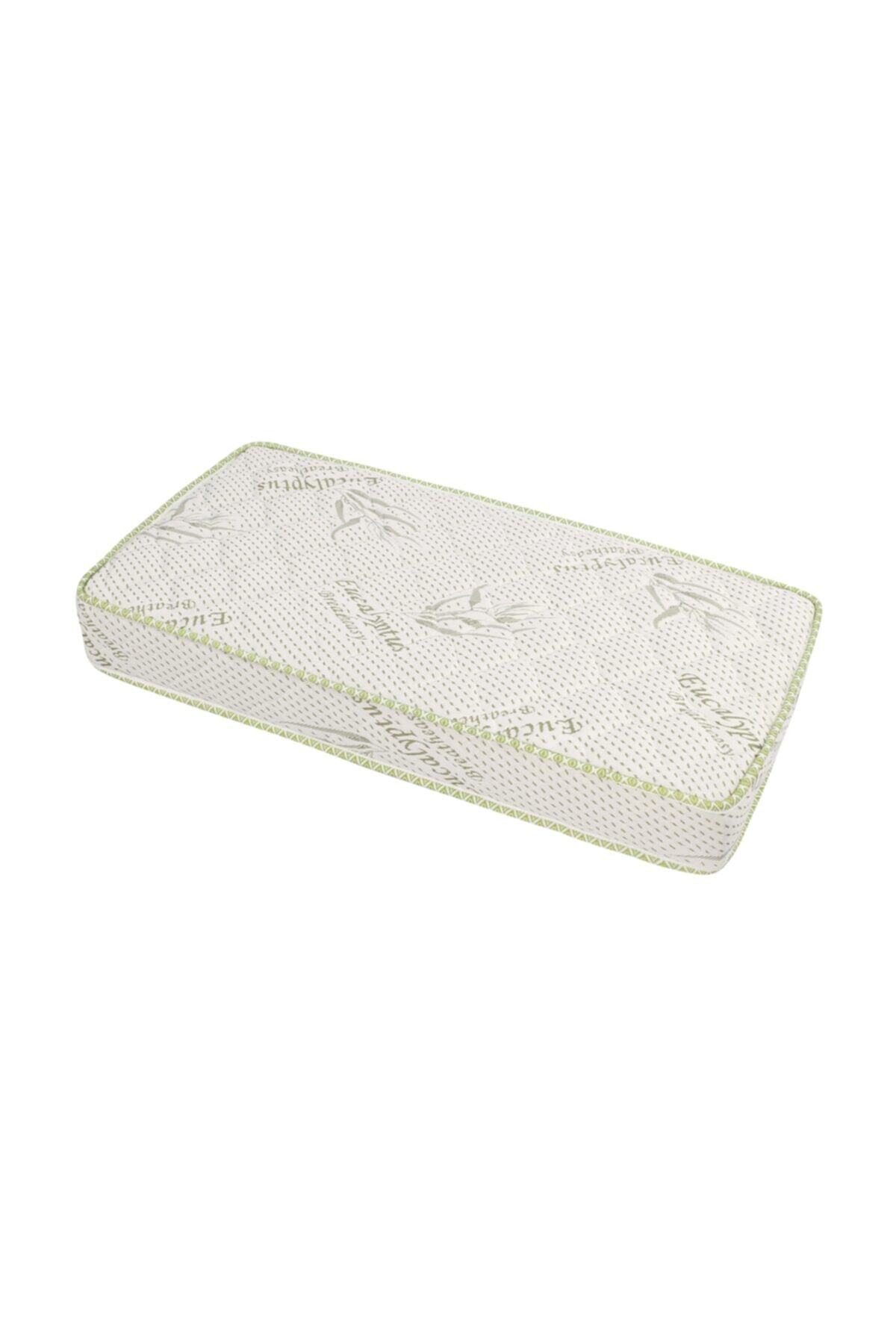 Mega Life 50x90x20 cm Okaliptüs Kumaş Pamuklu Ultra Ortopedik Yaylı Bebek Yatağı