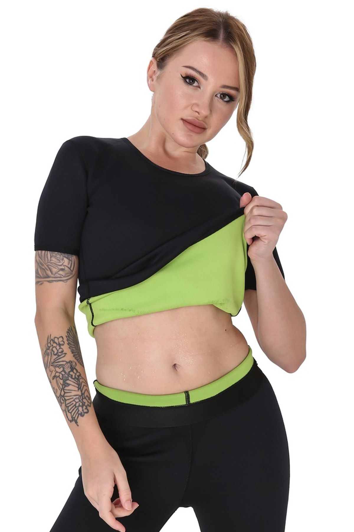 FİTHOME Termal Neopren Zayıflatma Terletme Ve Spor T-Shirt