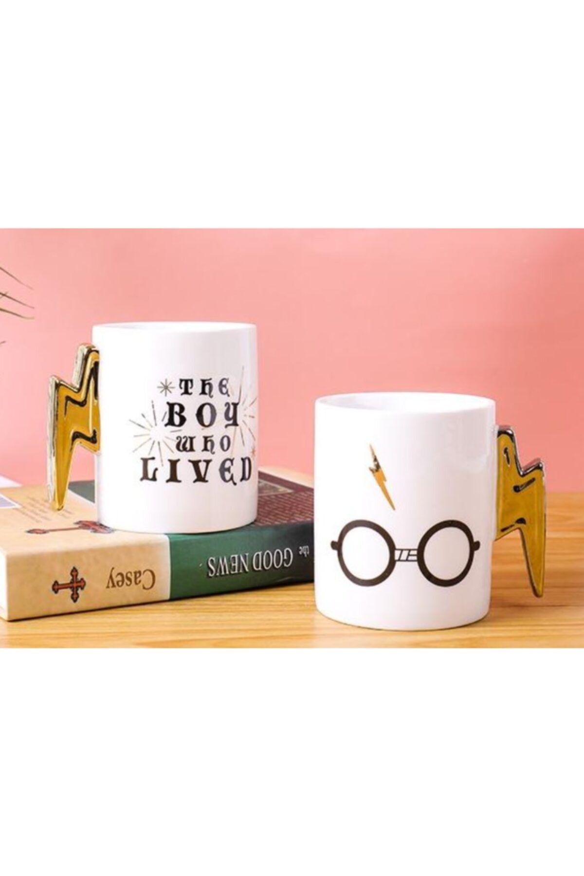 GEMRİL Harry Potter 3d Tasarım Mug 'yaşayan Çocuk' Kahve Fincanı Hp Gözlük Şimşek Kupa