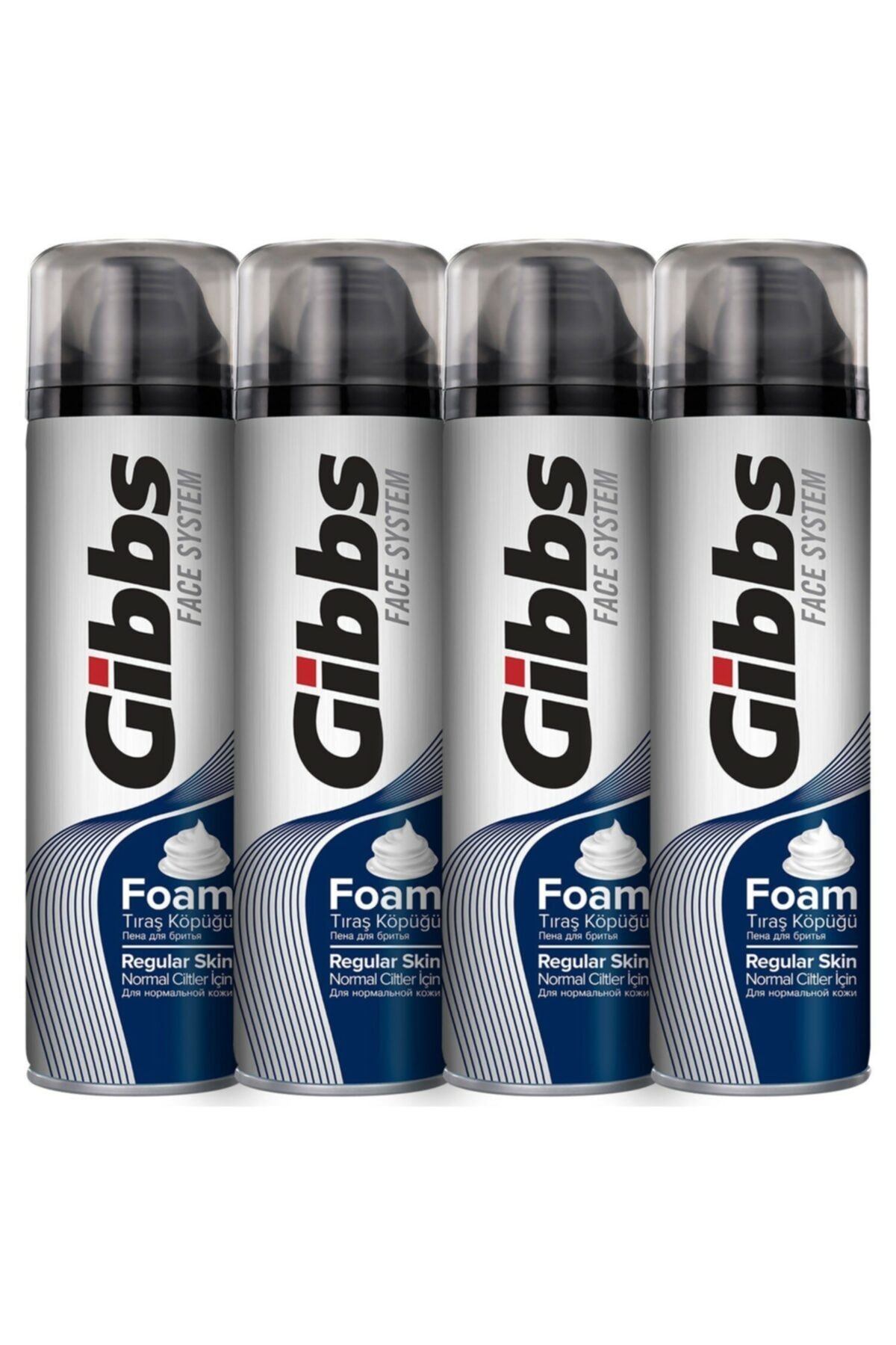 GİBBS Regular Tıraş Köpüğü 4x200ml