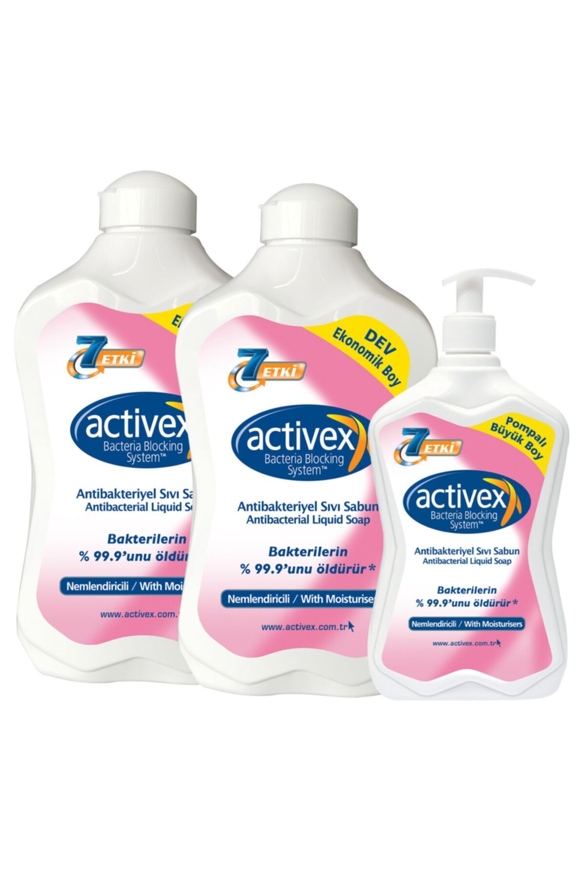 Activex Antibakteriyel Sıvı Sabun Nemlendiricili 1,5+1,5+700ml