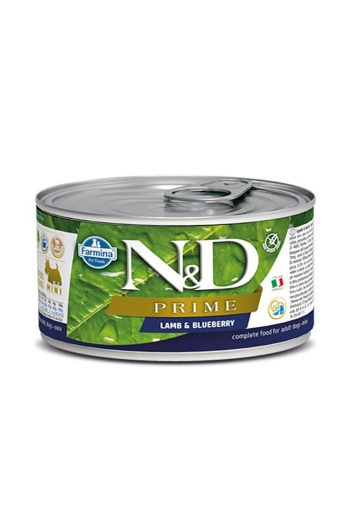 N&D Prime Kuzu Etli Ve Yaban Mersinli Köpek Konservesi 140 gr