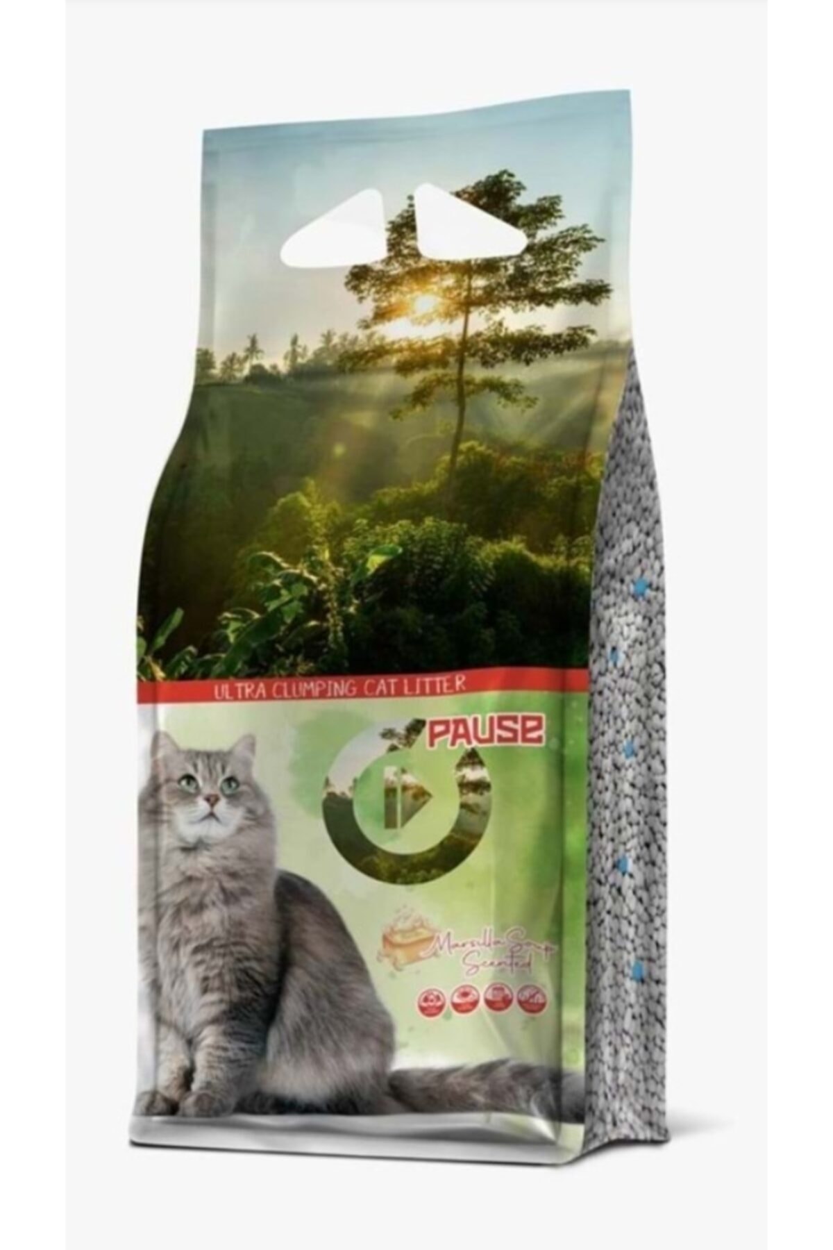 Pause Marsilya Sabunlu Ince 10 Lt Kedi Kumu