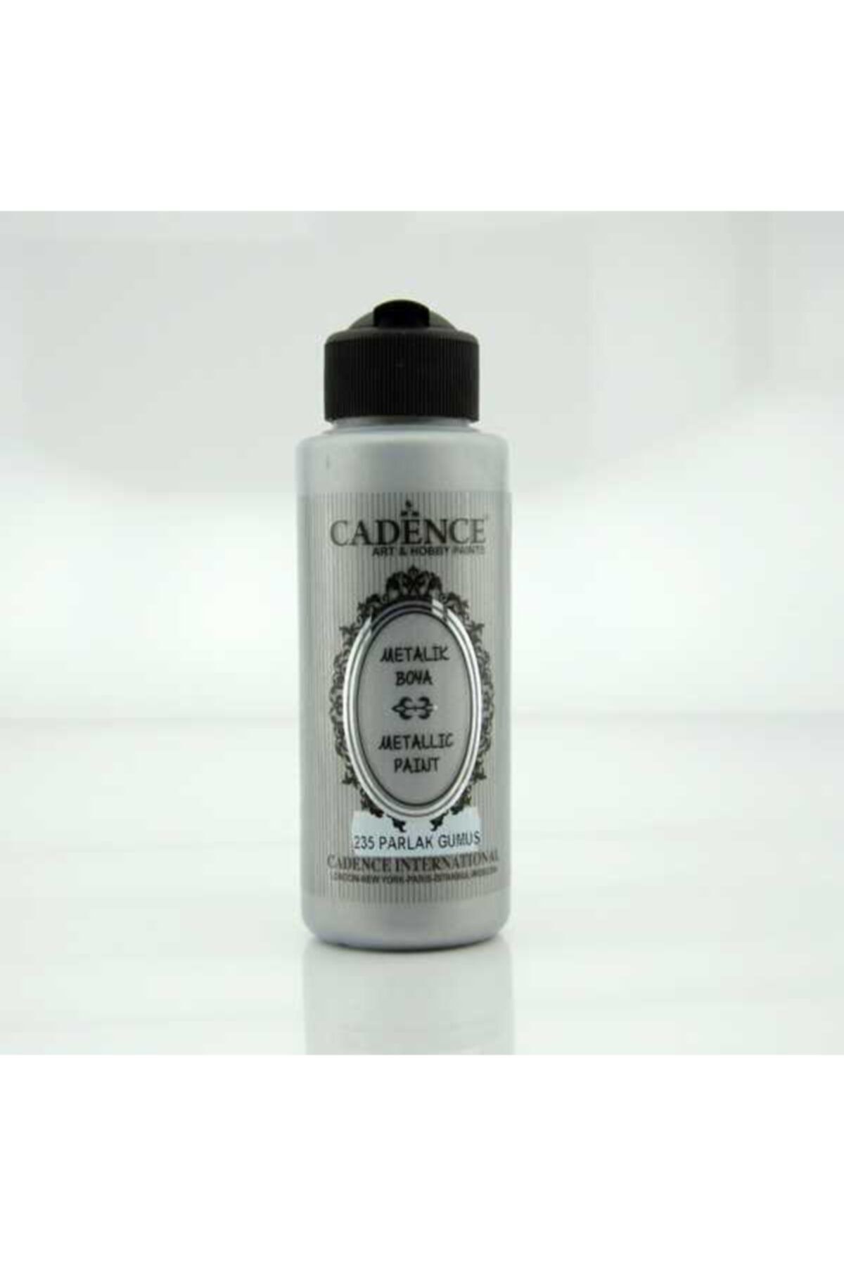 Cadence 235 Parlak Gümüş Metalik Sedefli Akrilik Boya 120 ml