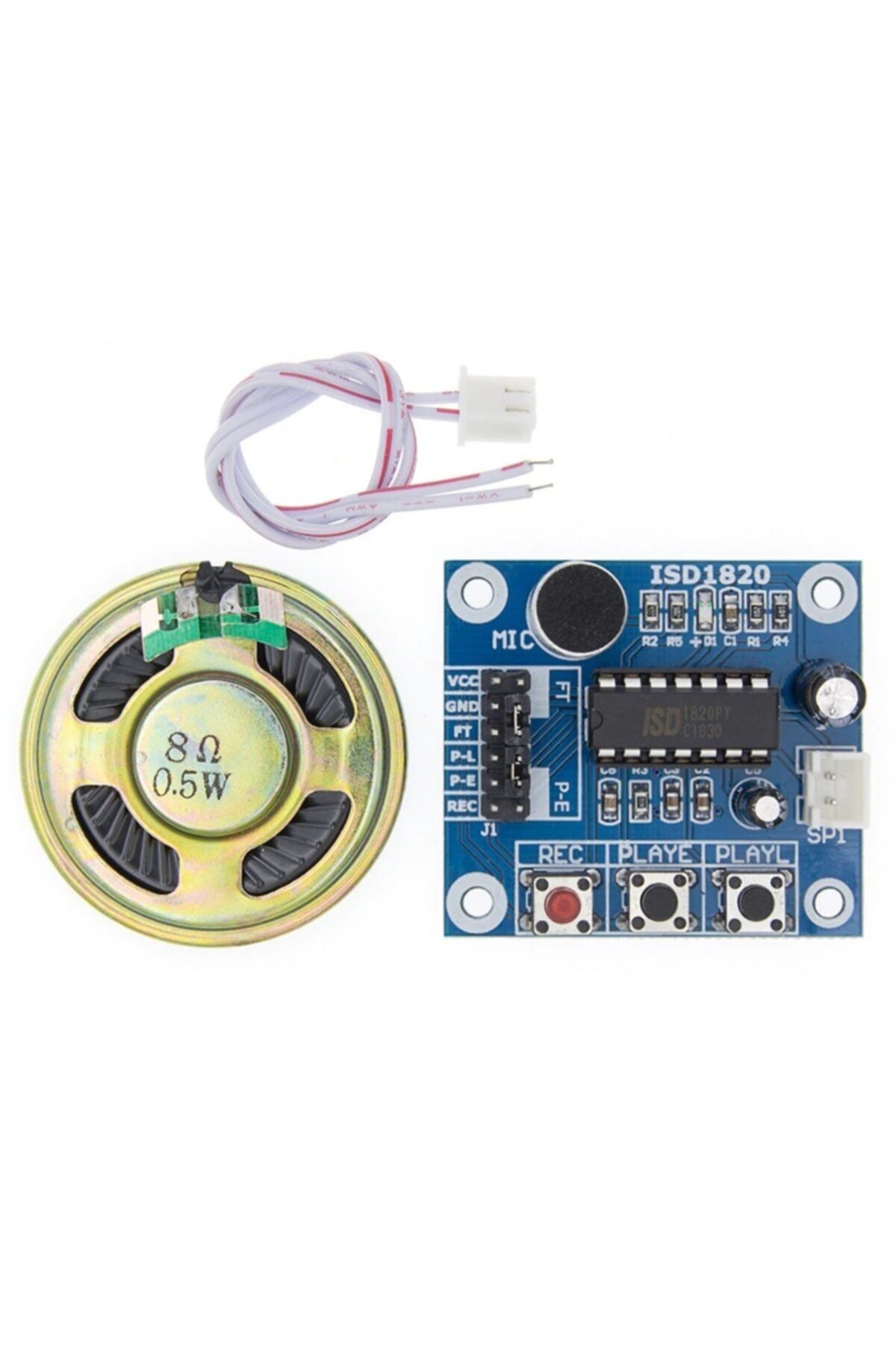 CNL Isd1820-1 Ses Kayıt Ve Çalma Modülü Mini Hoparlör