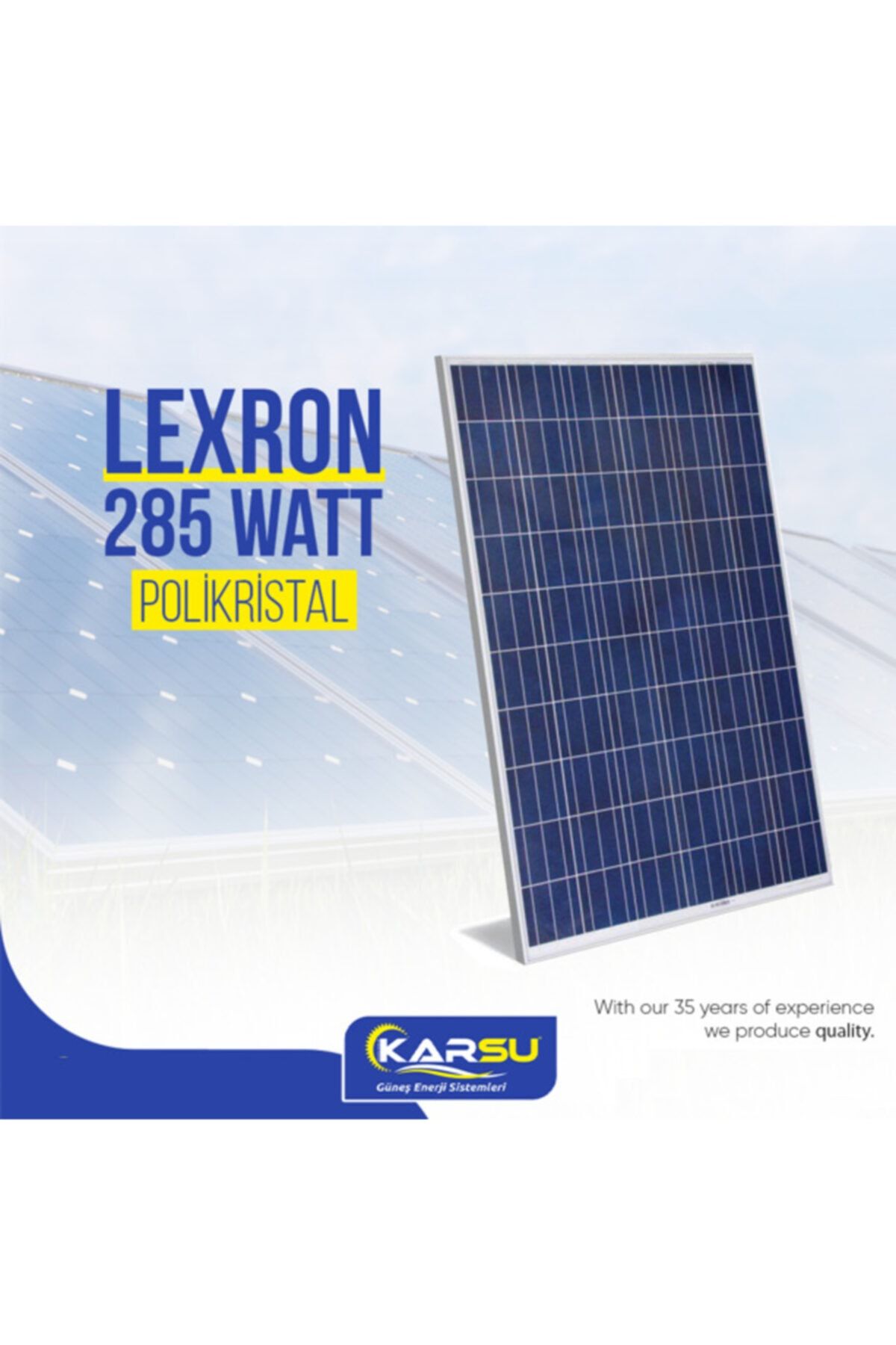 Lexron A-class 285 Watt Polikristal Güneş Enerji Paneli