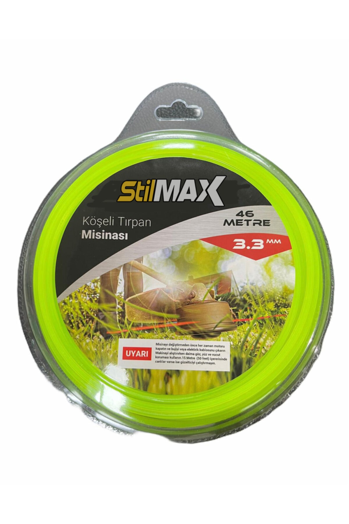 stilmax 3 Adet 3.3 mm 6 Köşeli Misina 46 Metre Altıgen Tırpan Misinası Multi Kesimli