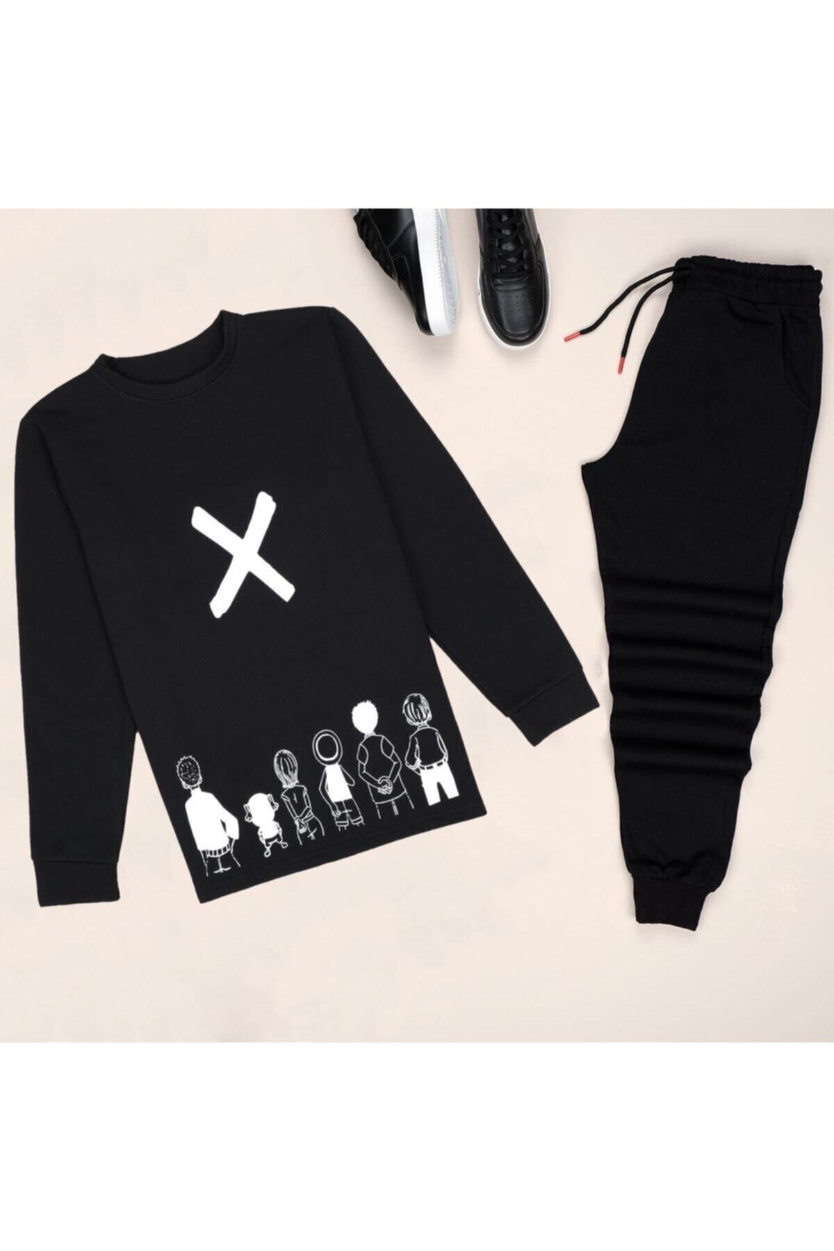 uyguntarz Siyah Family Eşofman Takımı