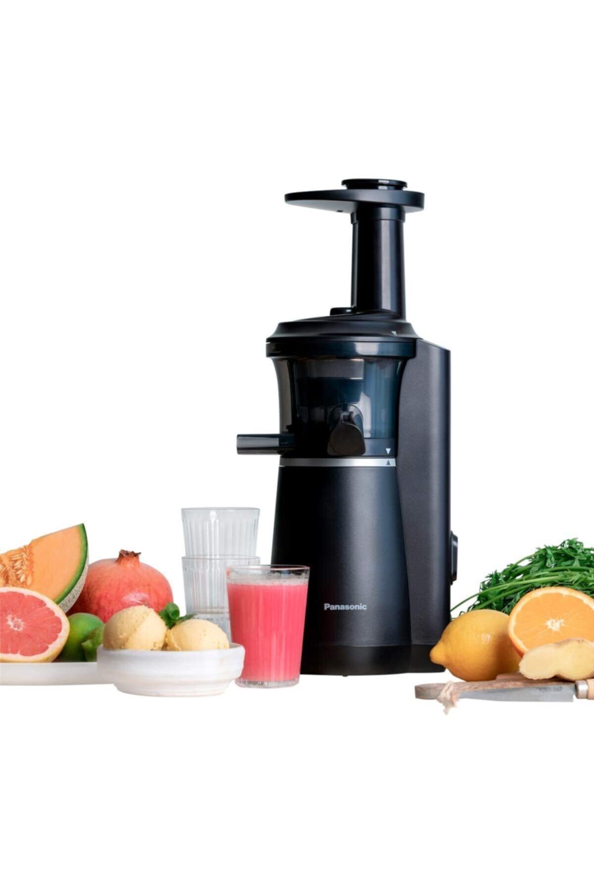 PANASONIC Mj-l501wxe Slow Juicer Meyve Sıkacağı, 150, Paslanmaz Çelik, Plastik,
