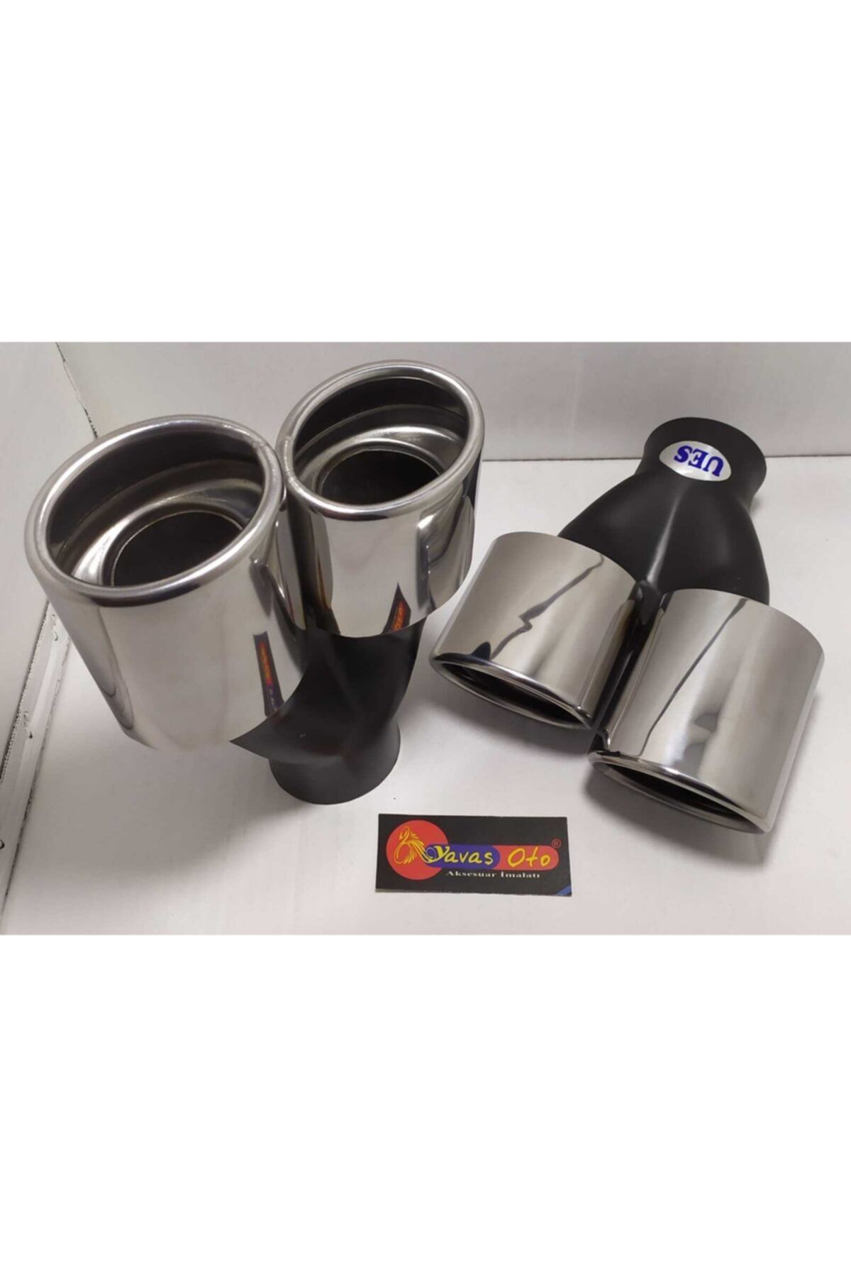 YAVAS OTO Yo398-60mm Oval Dar Dolu Eksoz Ucu
